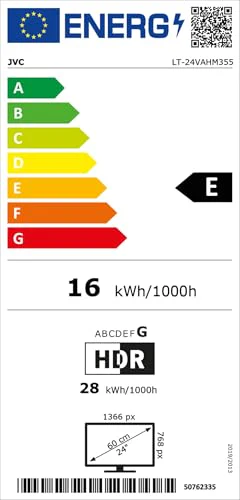 JVC Fernseher 24 Zoll Android Smart TV - HDR Fernseher mit HD Auflösung, Bluetooth und Triple-Tuner, LED TV LT-24VAHM355 (2026) - Image 2