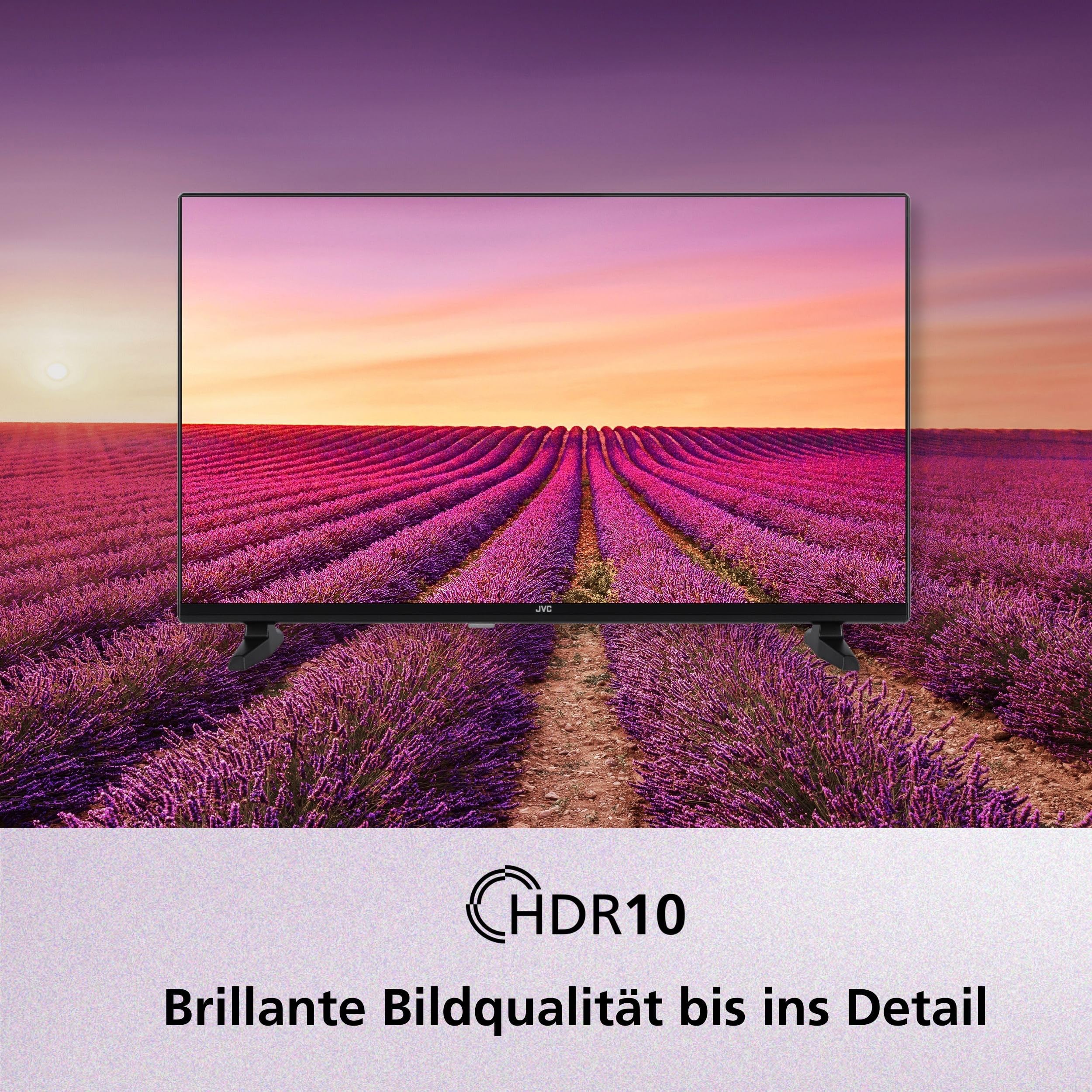 JVC Fernseher 24 Zoll Android Smart TV - HDR Fernseher mit HD Auflösung, Bluetooth und Triple-Tuner, LED TV LT-24VAHM355 (2026) - Image 7