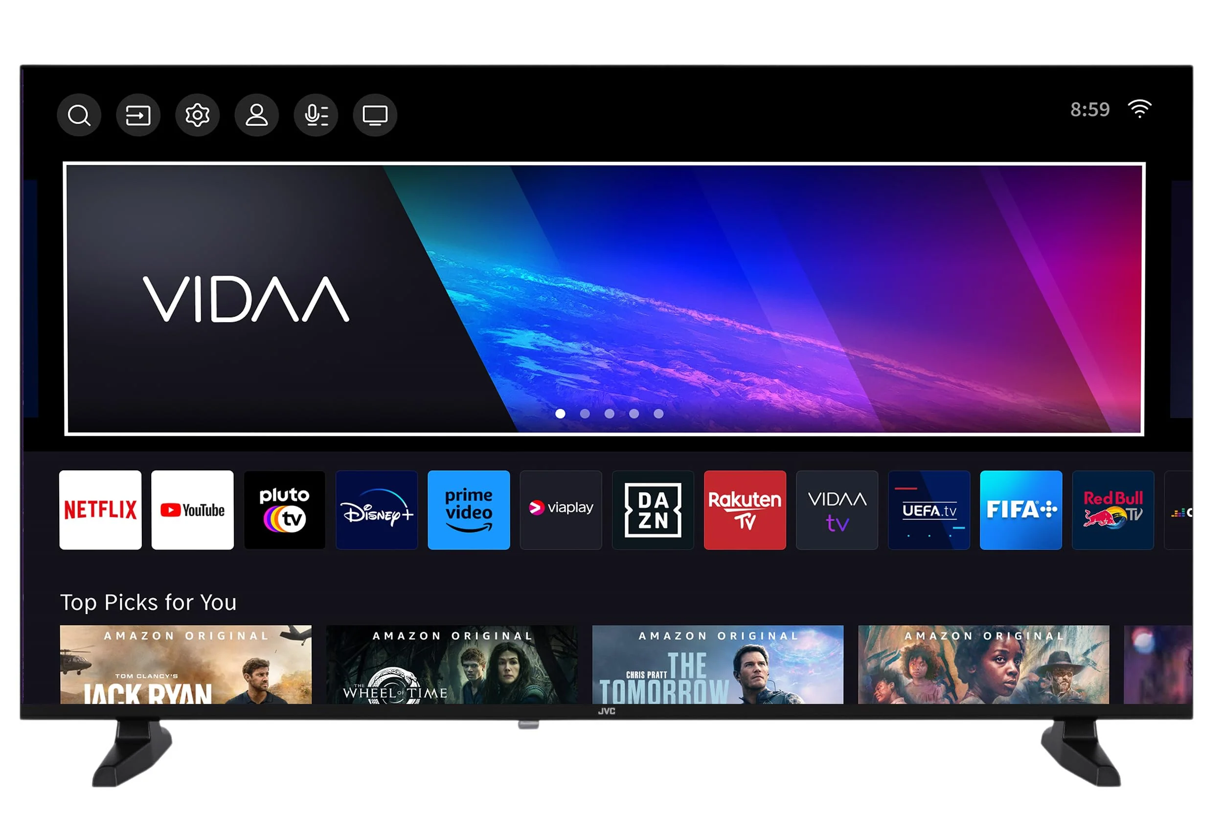 JVC Fernseher 40 Zoll Smart TV VIDAA Full HD HDR Fernseher mit 100 cm Bildschirmdiagonale und integriertem Triple-Tuner, LED TV LT-40VDF2555 (2026) - Image 11