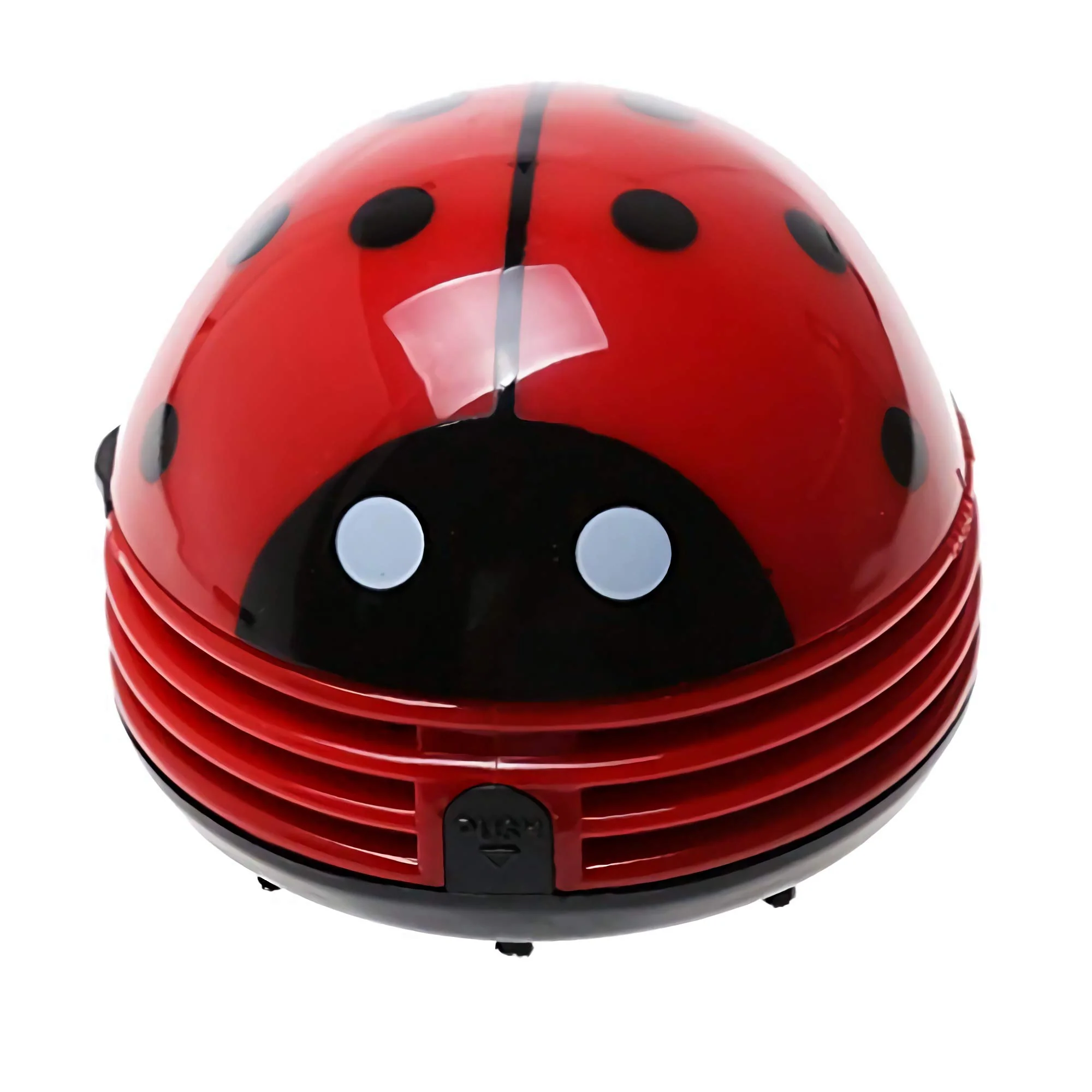 Jzhen Mini Tischsauger, Elektrischer Tisch-Staubsauger, Marienkäfer Design Staub Reiniger(Rot) - Image 2