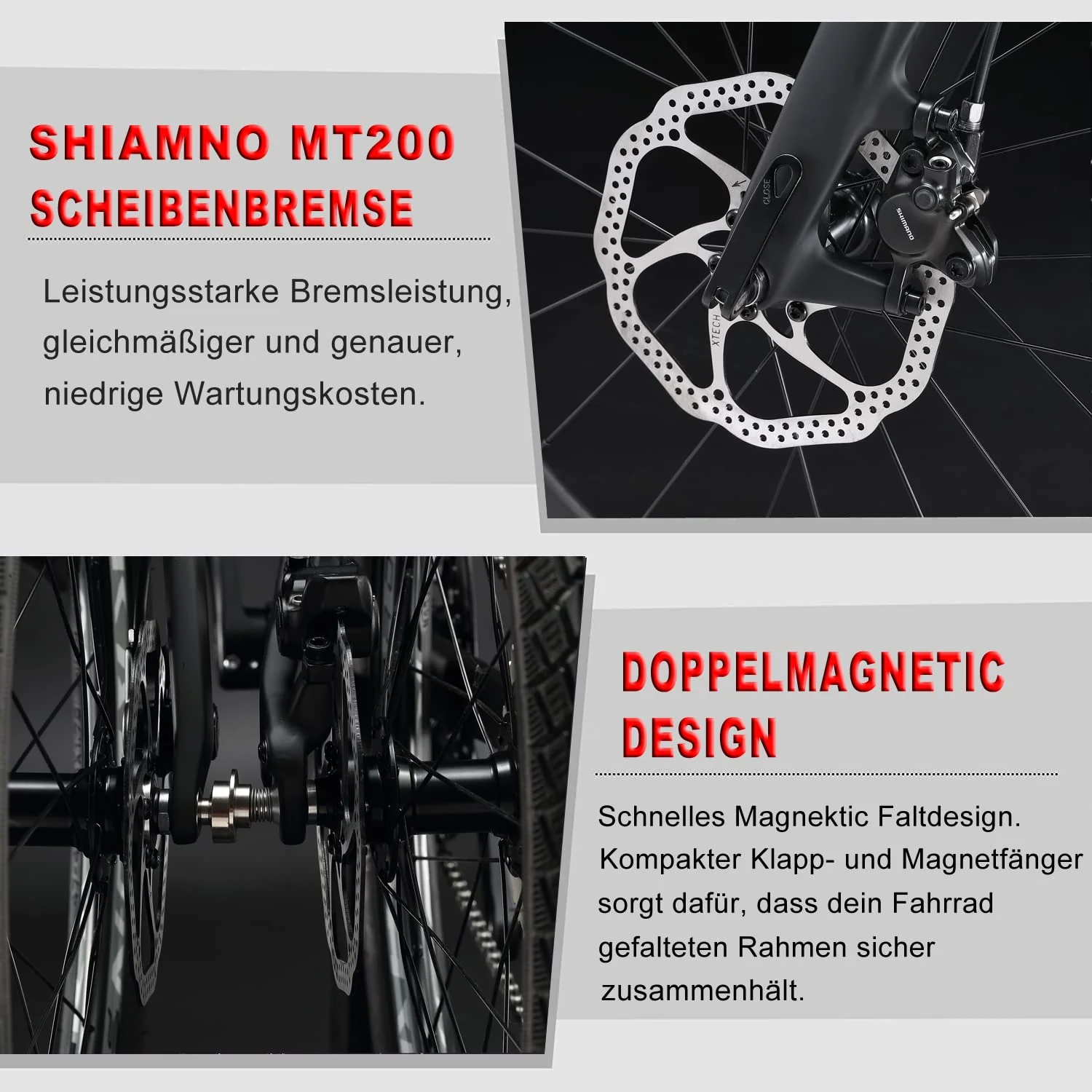 KABON Neues Upgrade Faltrad, 20 Zoll Carbon Fiber Rahmen mit Carbon Laufradsatz 9 Speed Mini City Bike Faltbares Fahrrad für Frauen Erwachsene Männer Ultra-Light (Schwarz) - Image 8