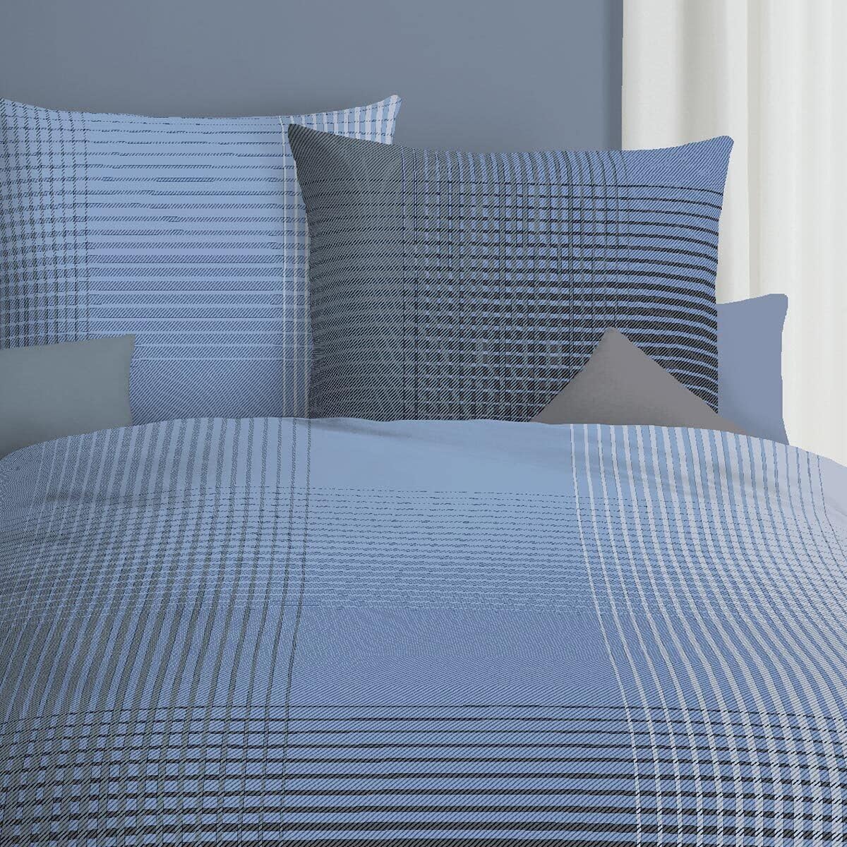 Kaeppel Mako-Satin Bettwäsche Master Taube, 1 Bettbezug 155 x 220 cm + 1 Kissenbezug 80 x 80 cm - Image 6