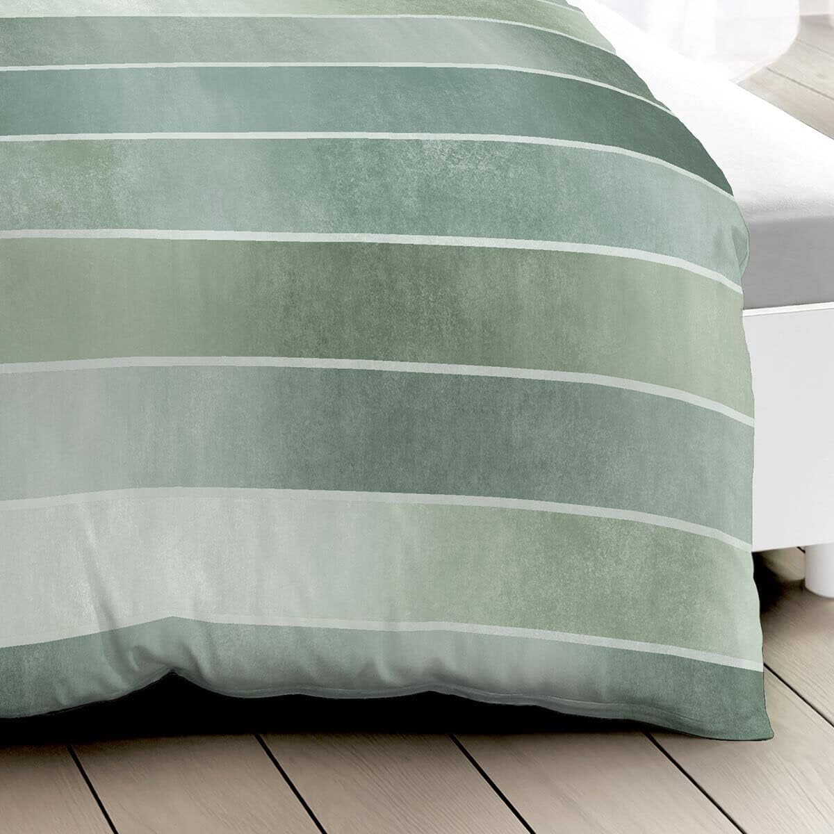 Kaeppel Mako-Satin Bettwäsche Timeless Jade, 1 Bettbezug 135 x 200 cm + 1 Kissenbezug 80 x 80 cm - Image 8