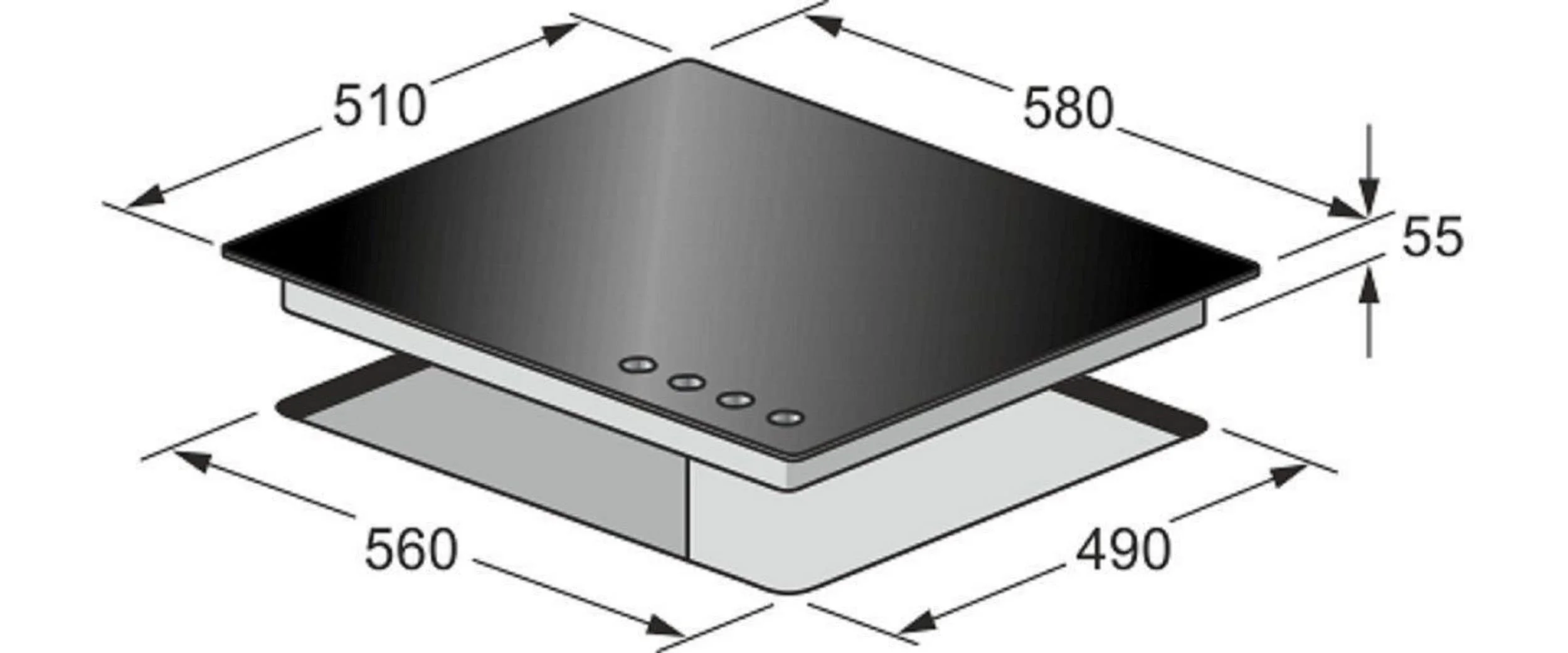 Kaiser Küchengeräte Gasherd-Set EH 6326 SP + KCG 6383, Einbau Elektro Backofen, Autark, 79L, 10 Funktionen + Einbau Gas- Kochfeld 60cm, Schwarz Glas, WOK, Erdgas Propangas Fl. Gas - Image 8