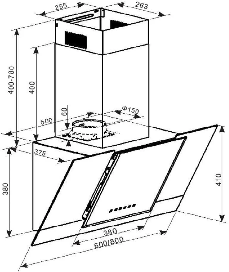 Kaiser Set - Backofen EH 6326 SP, Gaskochfeld KCG 6380, Dunstabzugshaube AT 6438 F ECO - Image 4