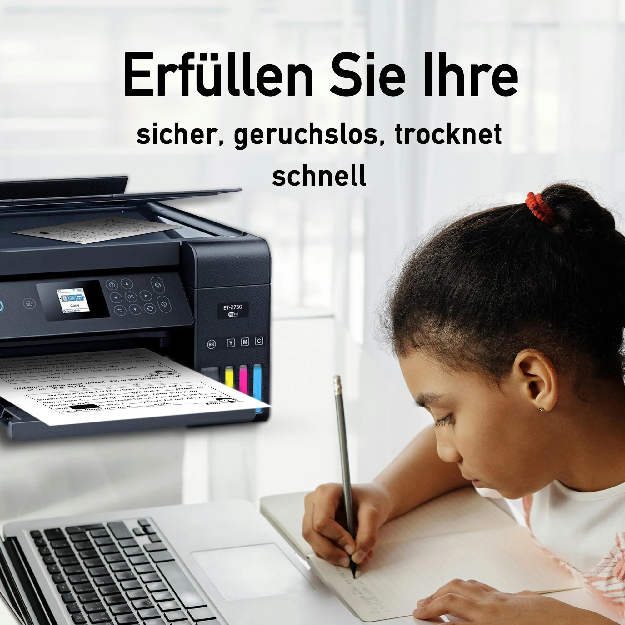 kamo 901 XL Druckerpatronen Kompatibel mit HP 901 901XL Patronen (1x Schwarz), für Officejet J4500 J4524 J4535 J4540 J4545 J4550 J4580 J4585 J4600 J4624 J4660 J4680 G510 G510a G510g G510n - Image 3