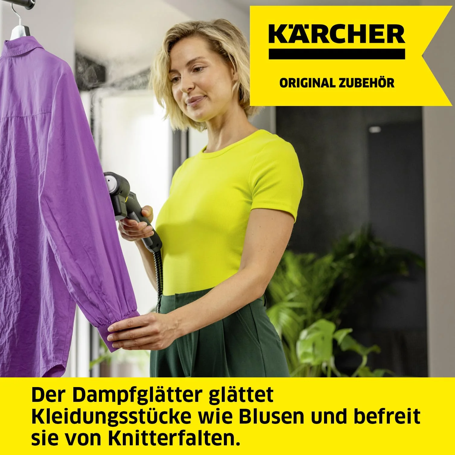 Kärcher Dampfglätter, Kunststoff, passend für alle Kärcher Dampfreiniger, besonders trockener und heißer Dampf, schwarz - Image 7