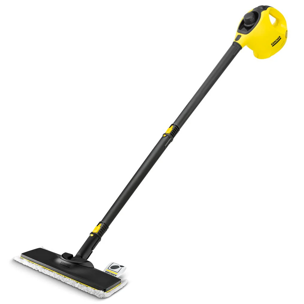 Kärcher Dampfreiniger SC 1 EasyFix, Dampfdruck: 3 bar, Aufheizzeit: 3 min., Leistung: 1.200 W, Flächenleistung: 20 m², Tank: 200 ml, mit Bodenreinigungsset EasyFix, Düsen und Mikrofaserbezug - Image 3