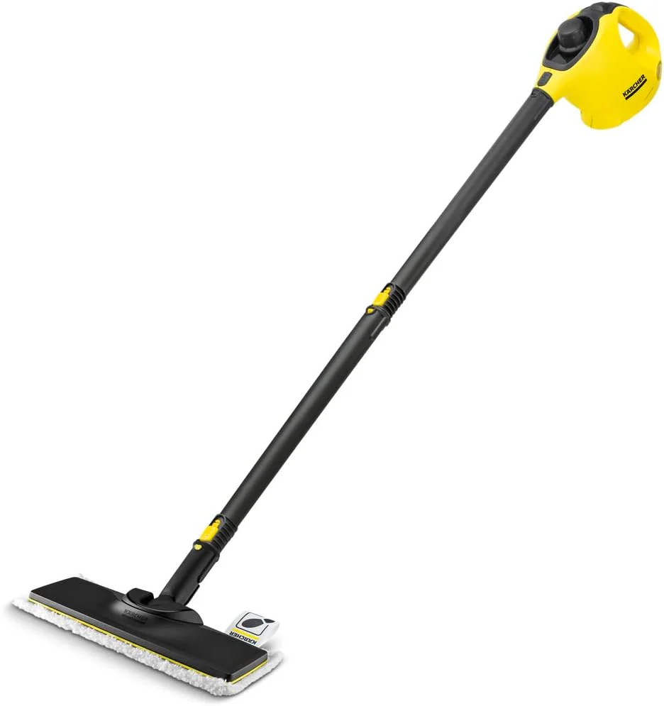 Kärcher Dampfreiniger SC 1 EasyFix, Dampfdruck: 3 bar, Aufheizzeit: 3 min., Leistung: 1.200 W, Flächenleistung: 20 m², Tank: 200 ml, mit Bodenreinigungsset EasyFix, Düsen und Mikrofaserbezug - Image 4