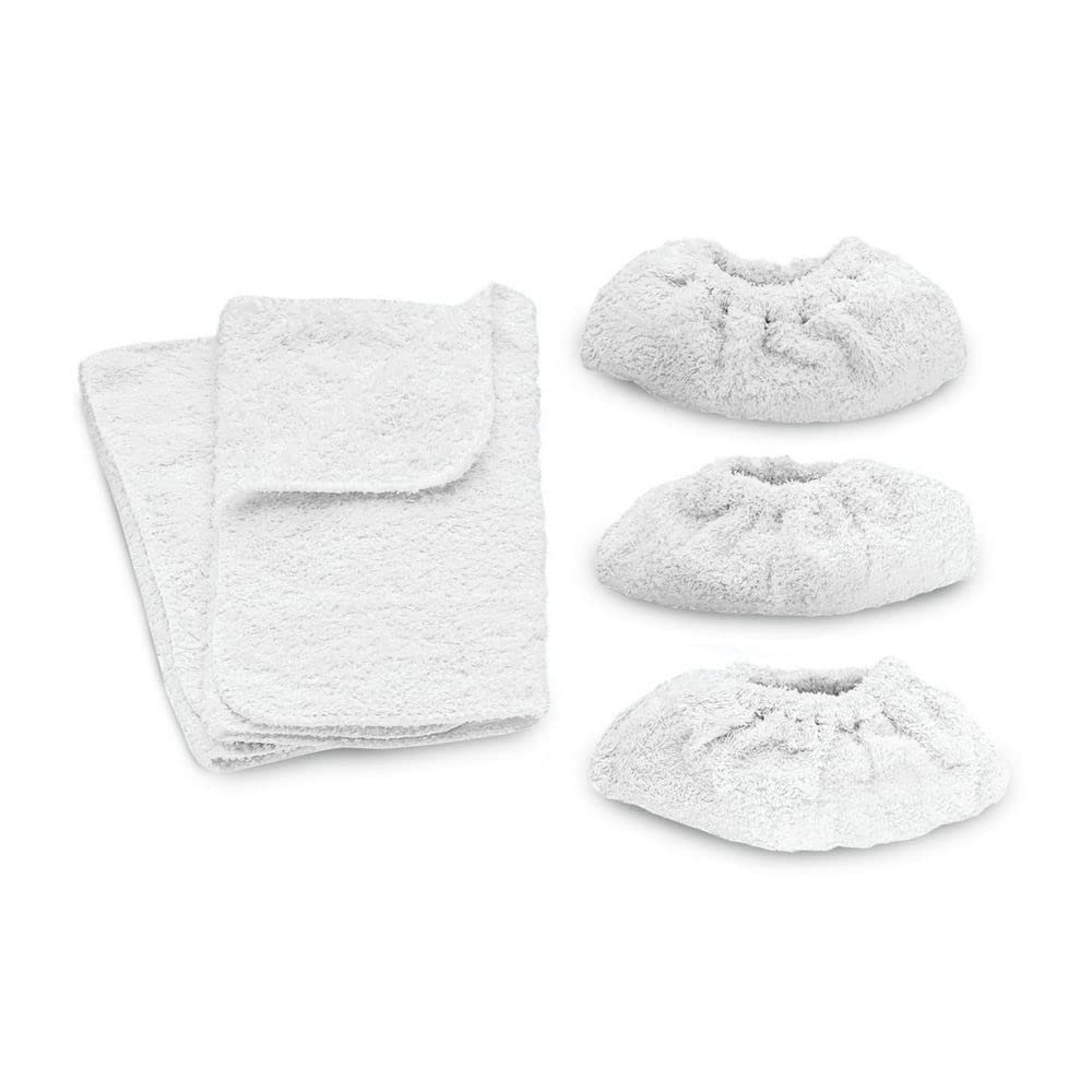 Kärcher Frottee-Tuchset (für Bodendüse Classic und Comfort, Tuchset, hochwertige Baumwolle, 2 Bodentücher, 3 Überzüge für die Handdüse) - Image 4