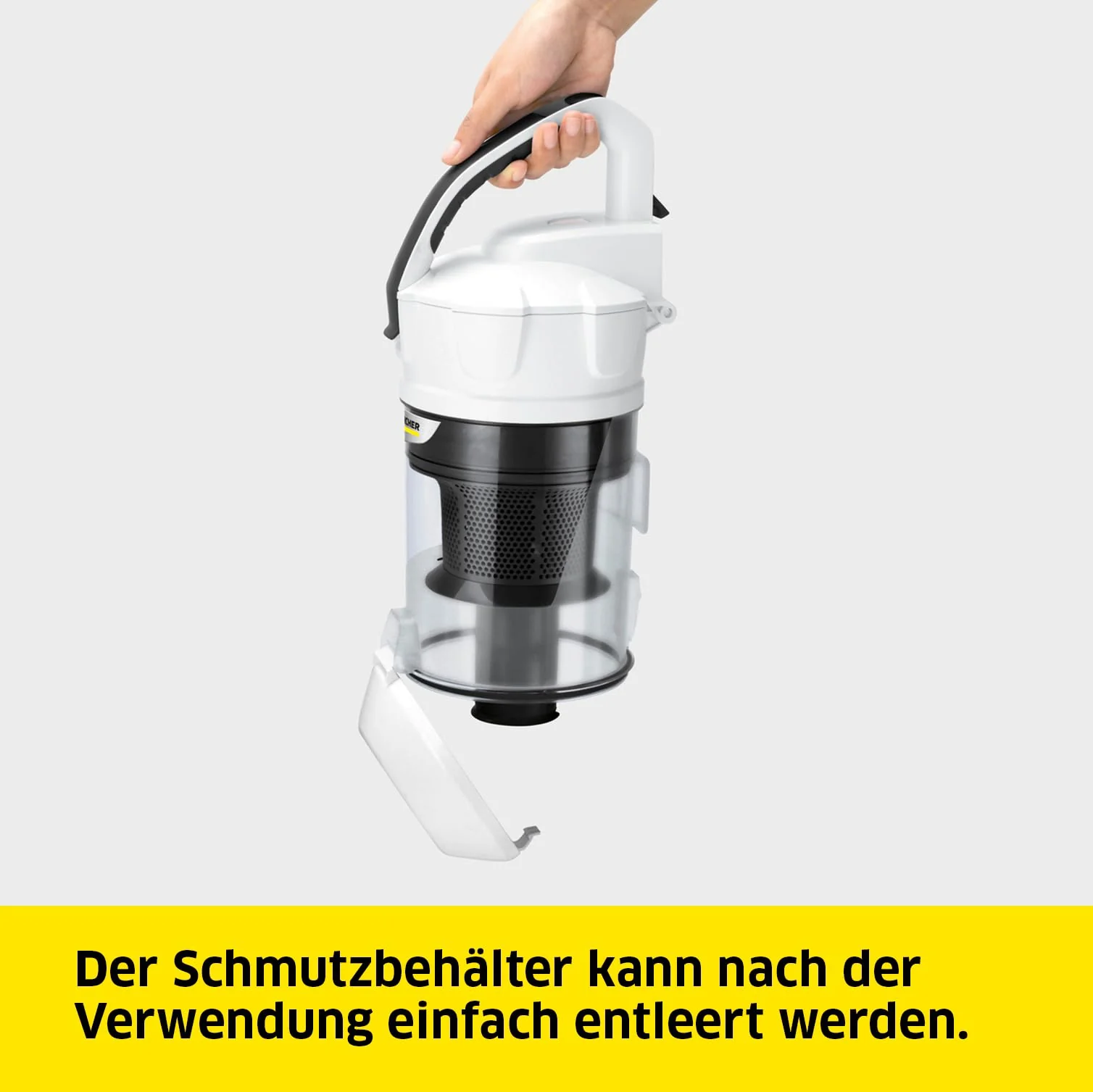 Kärcher Staubsauger VC 3 (beutellos, transparenter und auswaschbarer Schmutzbehälter, Komfortausstattung, hocheffizienter Hepa-Filter, filtert allergieauslösende Partikel, 700 Watt)