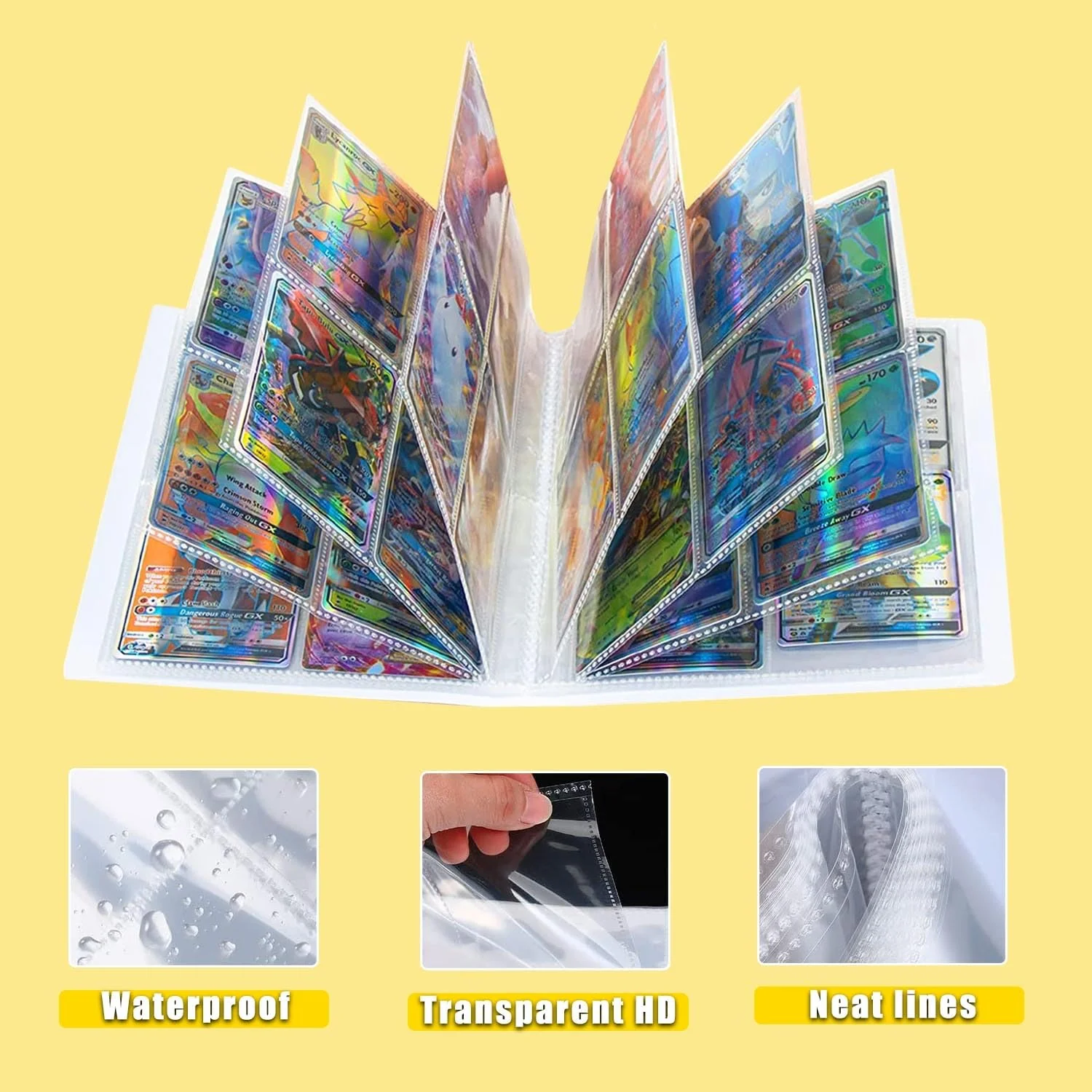 Karten Sammelalbum Hefte Ordner Buch, Sammelkarten Album, 30 Seiten Kann 240 Karten aufnehmen(KMH3) - Image 4