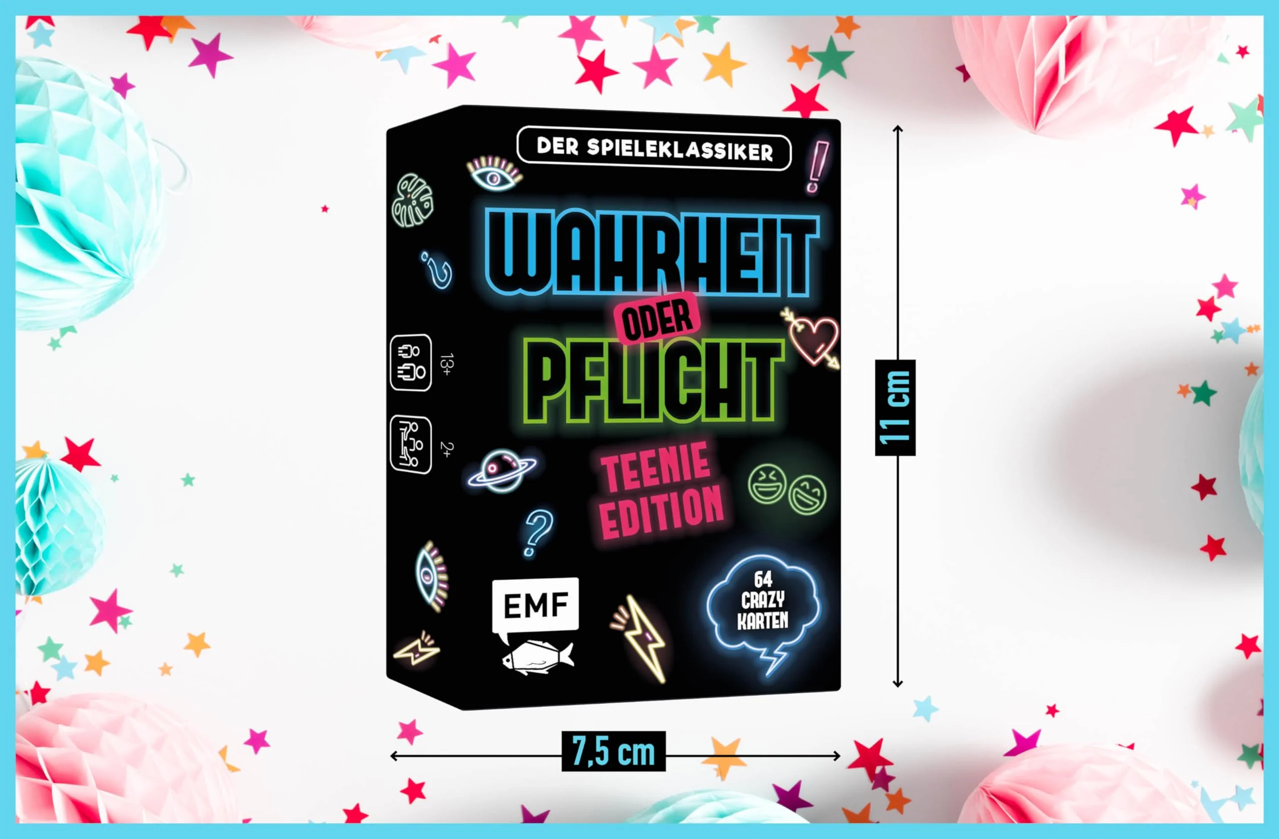 Kartenspiel: Wahrheit oder Pflicht – Teenie Edition: Der Partyklassiker mit über 60 Crazy Karten für Teens ab 13 Jahren - Image 6