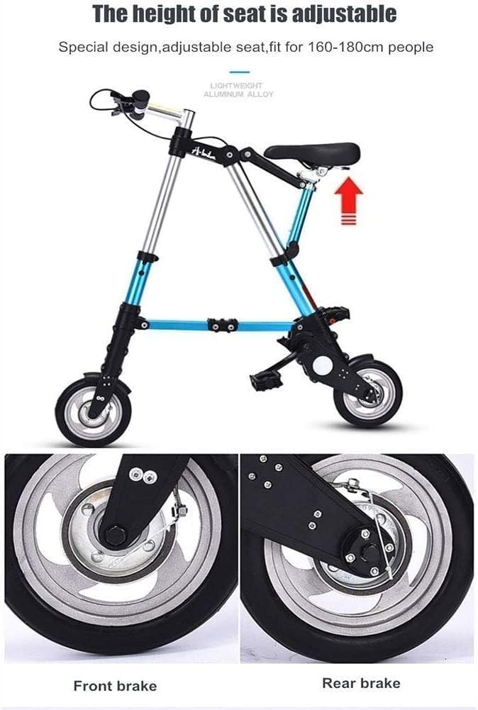 Kcolic Mini Citybike Mit Schnellklappsystem, 8 Zoll Aluminiumräder, Ultraleichtes Tragbares Mini Bike Für Erwachsene E,8in - Image 13