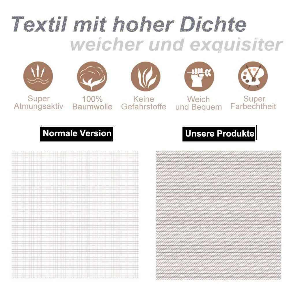 KEAYOO Bettwäsche Grau Weiß Gestreift 100% Baumwolle für Winter bis Sommer mit Reißverschluss 4 teilig (135 x 200 cm 4 Teilig) - Image 7