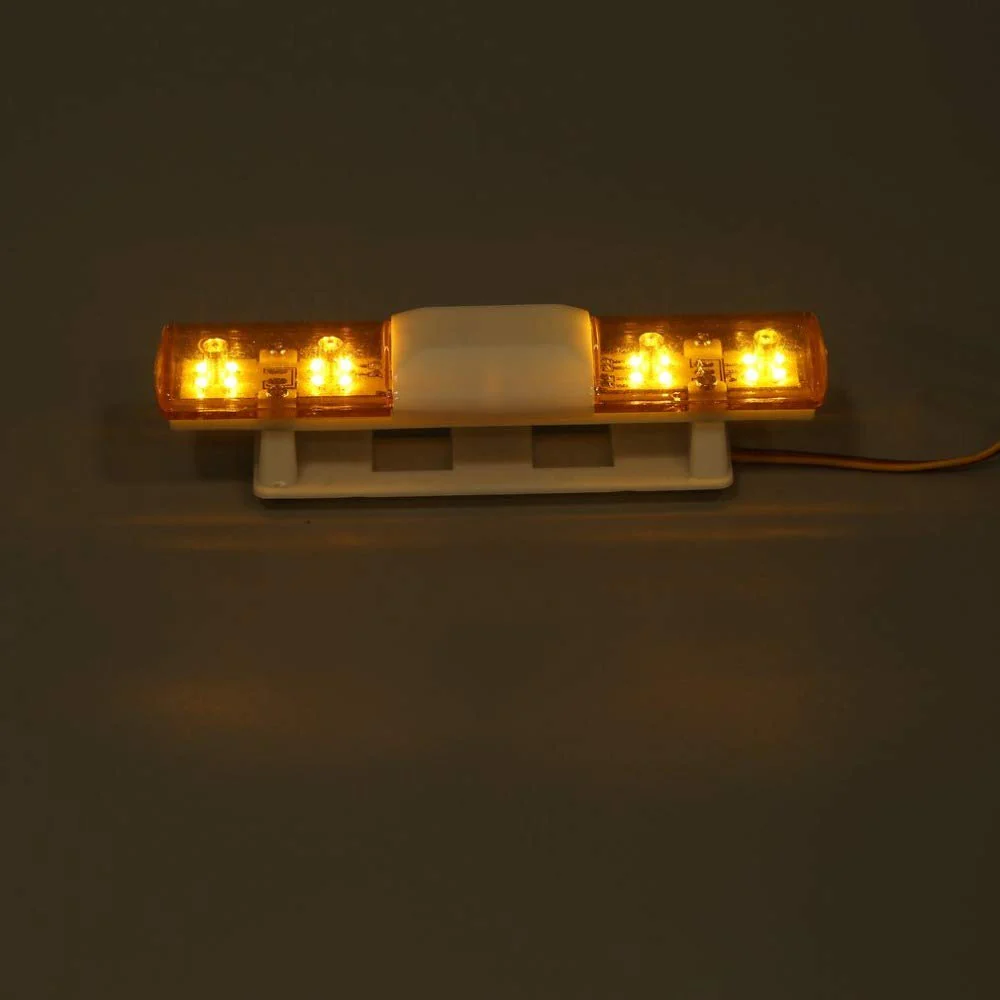 KEEDA RC Modell LED Polizei Nacht Blitzlicht Lampe Alarming Licht für 1/10 1/8 RC HSP Kyosho TAMIYA Axial SCX10 D90 RC Auto Zubehör (Gelb) - Image 3