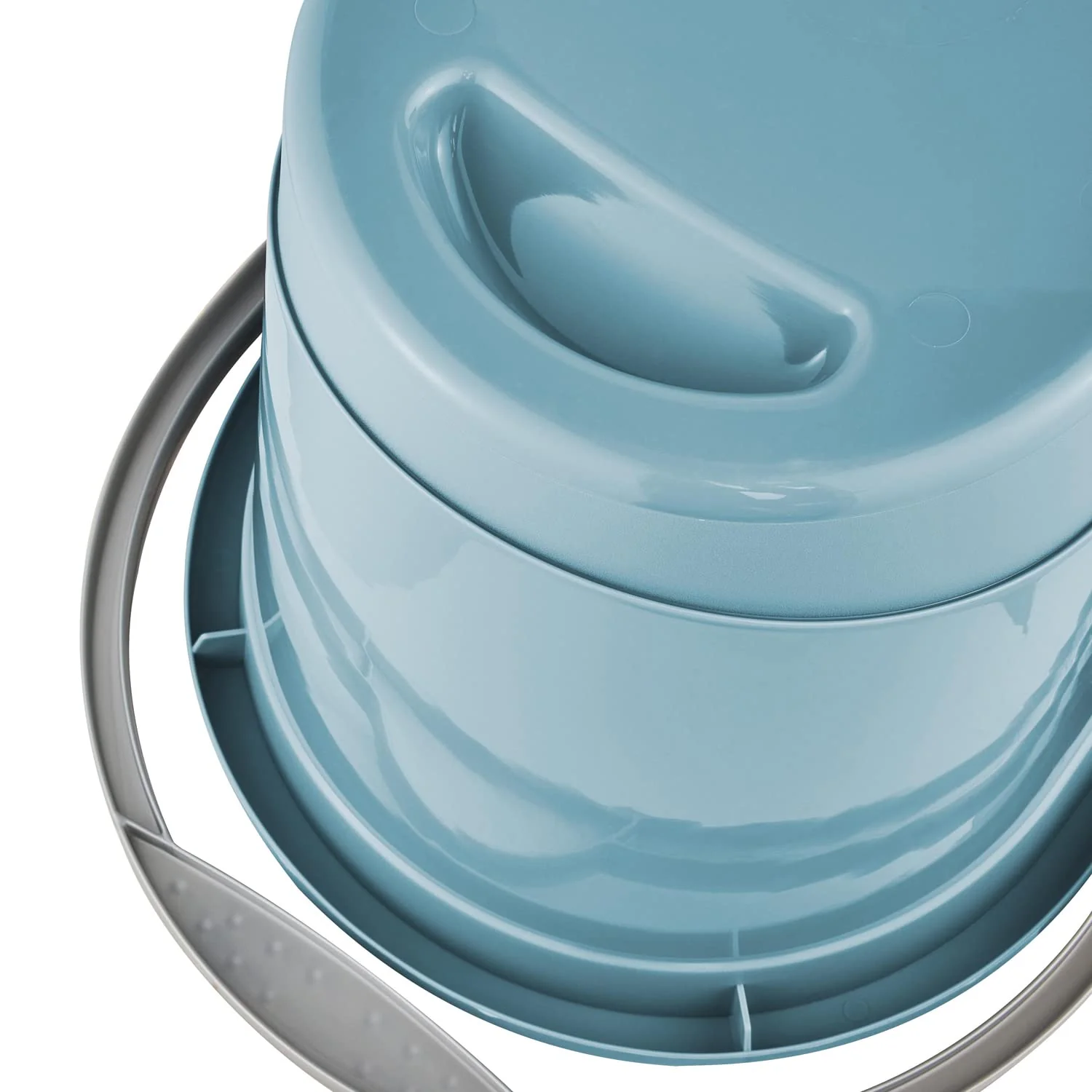 keeeper Putzeimer mit ergonomischem Griff, Griffmulde und Ausguss, Oval, 13 l, Thies, Nordic Blue - Image 3