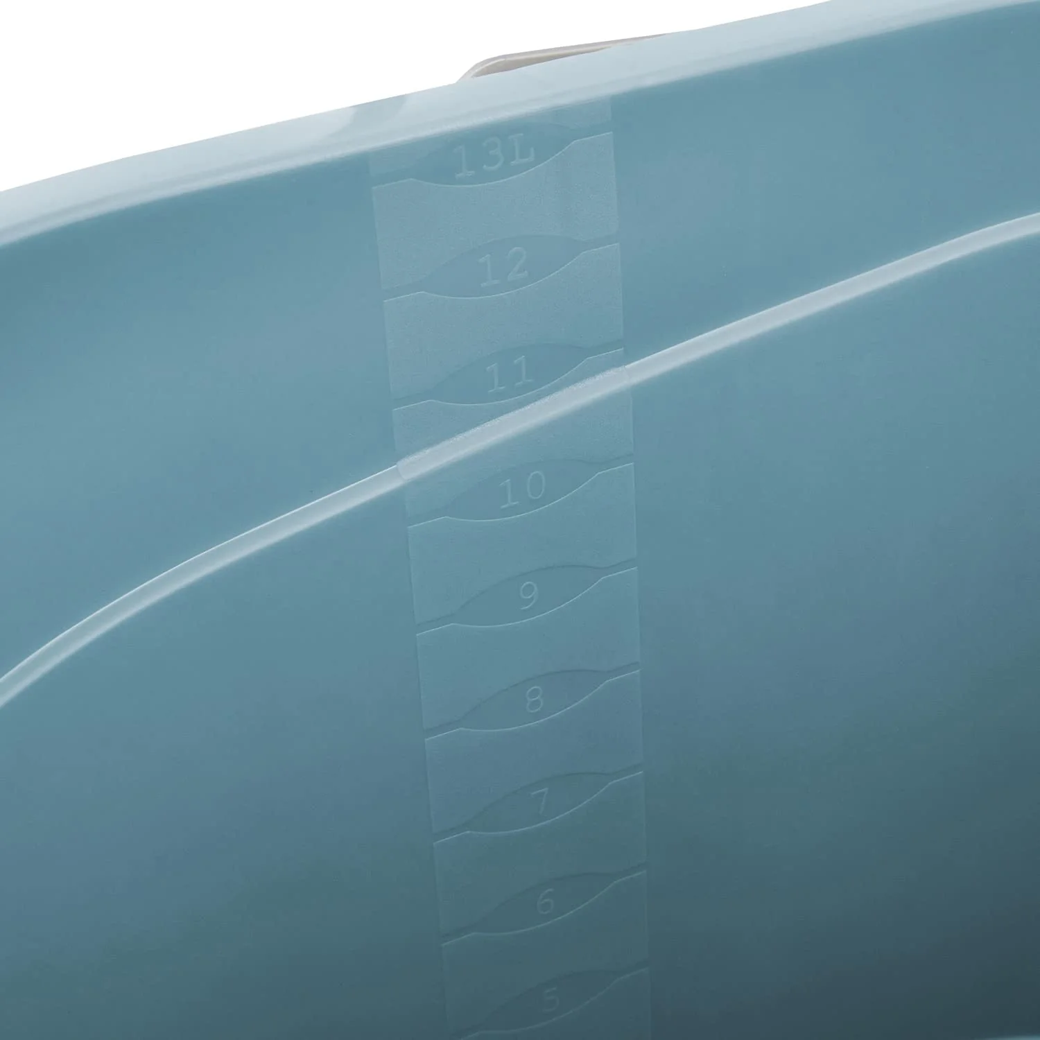 keeeper Putzeimer mit ergonomischem Griff, Griffmulde und Ausguss, Oval, 13 l, Thies, Nordic Blue - Image 4