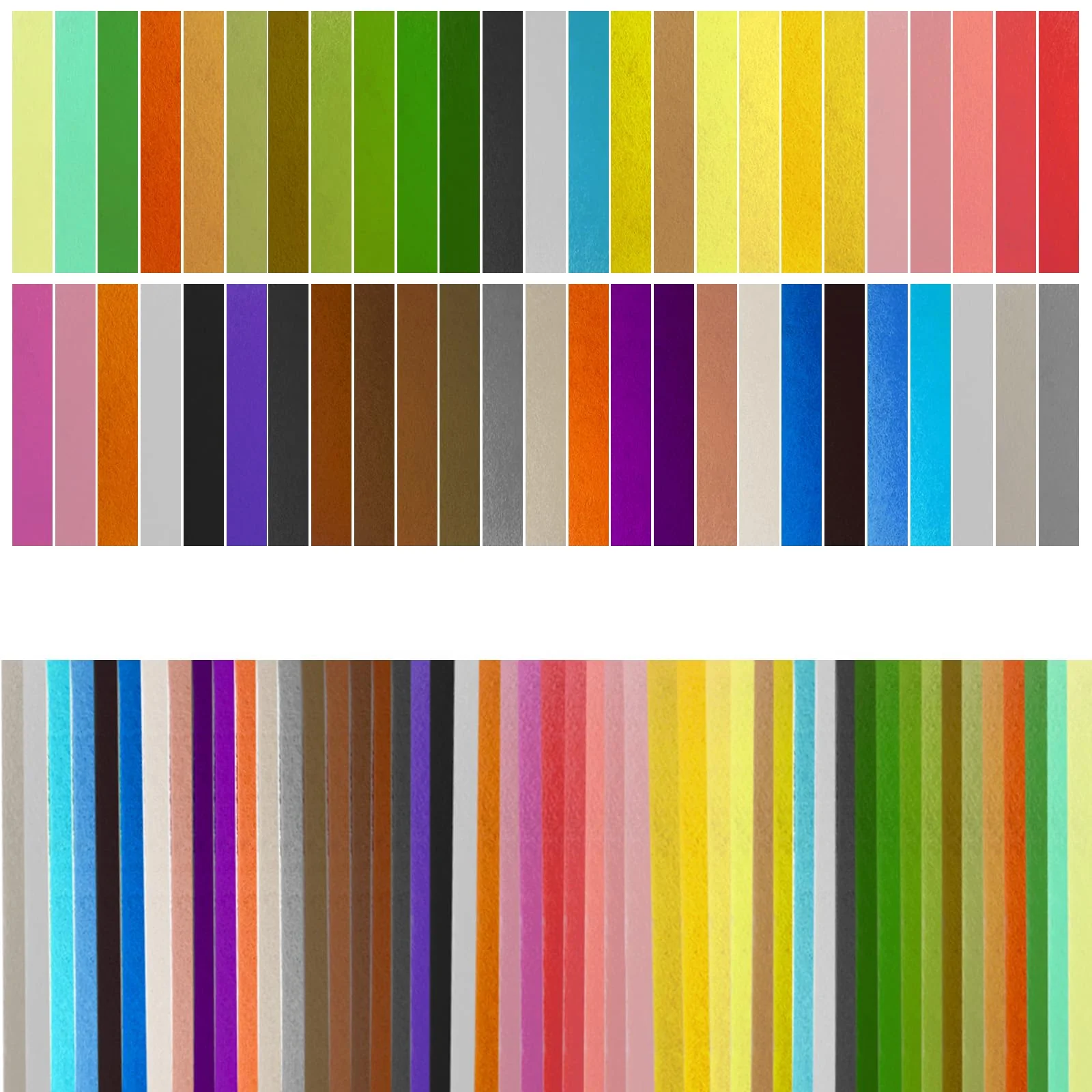 KELAV Filz 50 Farben Bastelfilz,20 x 30 cm Filzstoff Basteln,Kinder Vliesstoff Stoff Filzplatten,Polyester Felt Fabric Filzplatten mit Bunter Stickgarn und Nähnadel,Bastelfilzblättern,DIY Filzblatt - Image 6