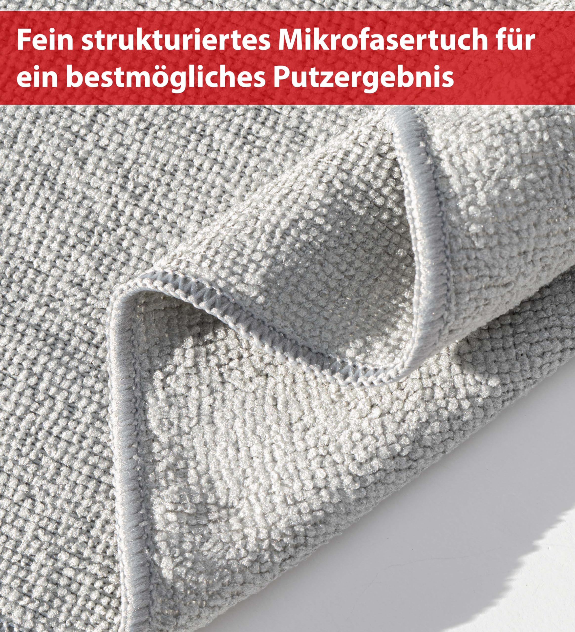 Kemes Mikrofaser Putztücher Set 12x Stück streifenfrei Reinigungstücher Poliertuch Microfaser | 30x30 cm (Grau, 12) - Image 8