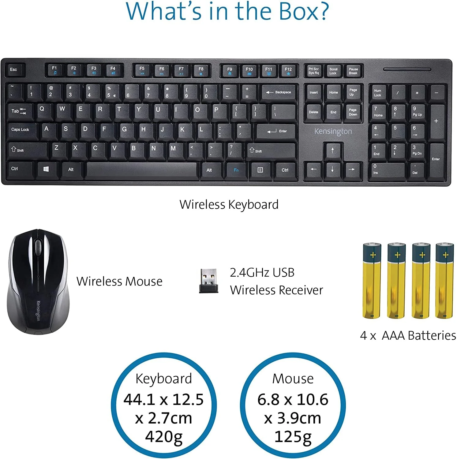 Kensington Pro Fit® Wireless Desktop Set (DE), QWERTZ-Version, ideal fürs Home Office, schwarz, K75230DE - Image 6