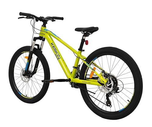 Keskin HT MTB1 24" Kinder Mountainbike – 21-Gang, 2.35" Luftreifen, Scheibenbremsen, Aluminiumrahmen, Neongrün - Image 5