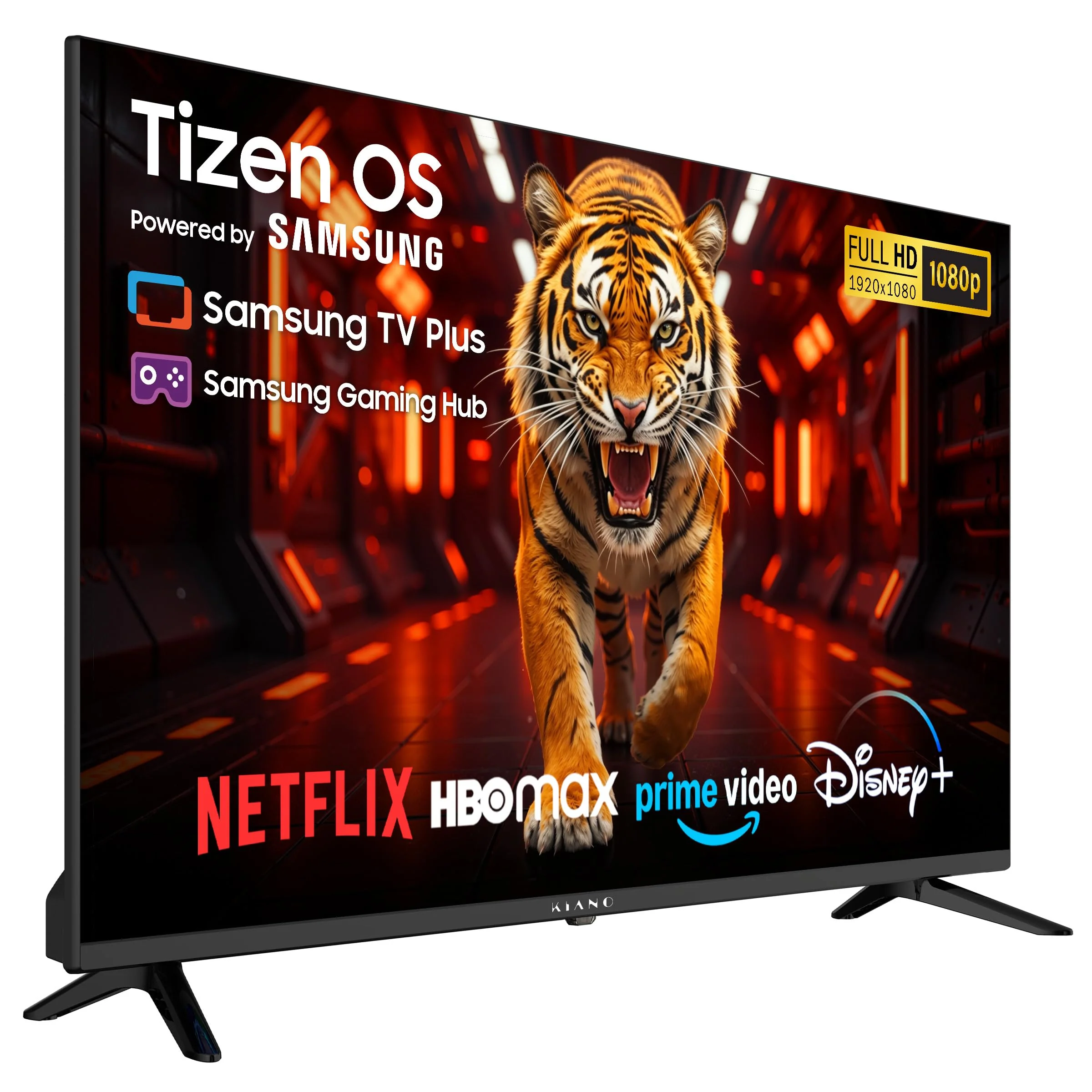 Kiano Elegance 43 Zoll (108 cm) Full HD LED Smart TV mit TIZEN OS (Powered by Samsung), Dolby Audio, Triple Tuner DVB-T2/C/S2, 3× HDMI, USB-PVR, WLAN - Image 9
