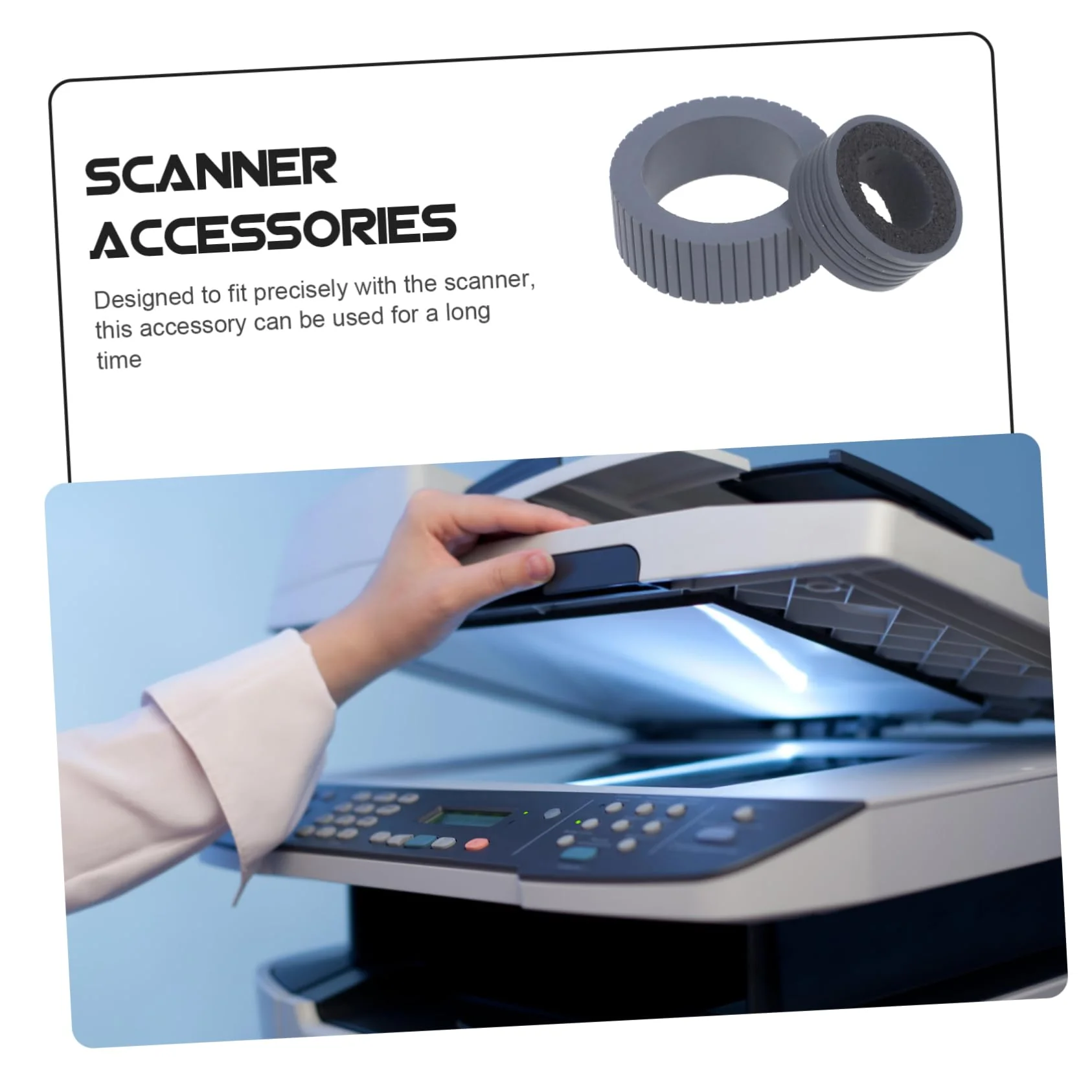 KICHOUSE 4 Teiliges Scanner Zubehör Scanner Pager Sortierer Scanner Rollen Pager Zubehör Ersatz Für Scanner Pager Roller Pager Ersatz Scanner Teile Für Scanner Rollen Pager - Image 7