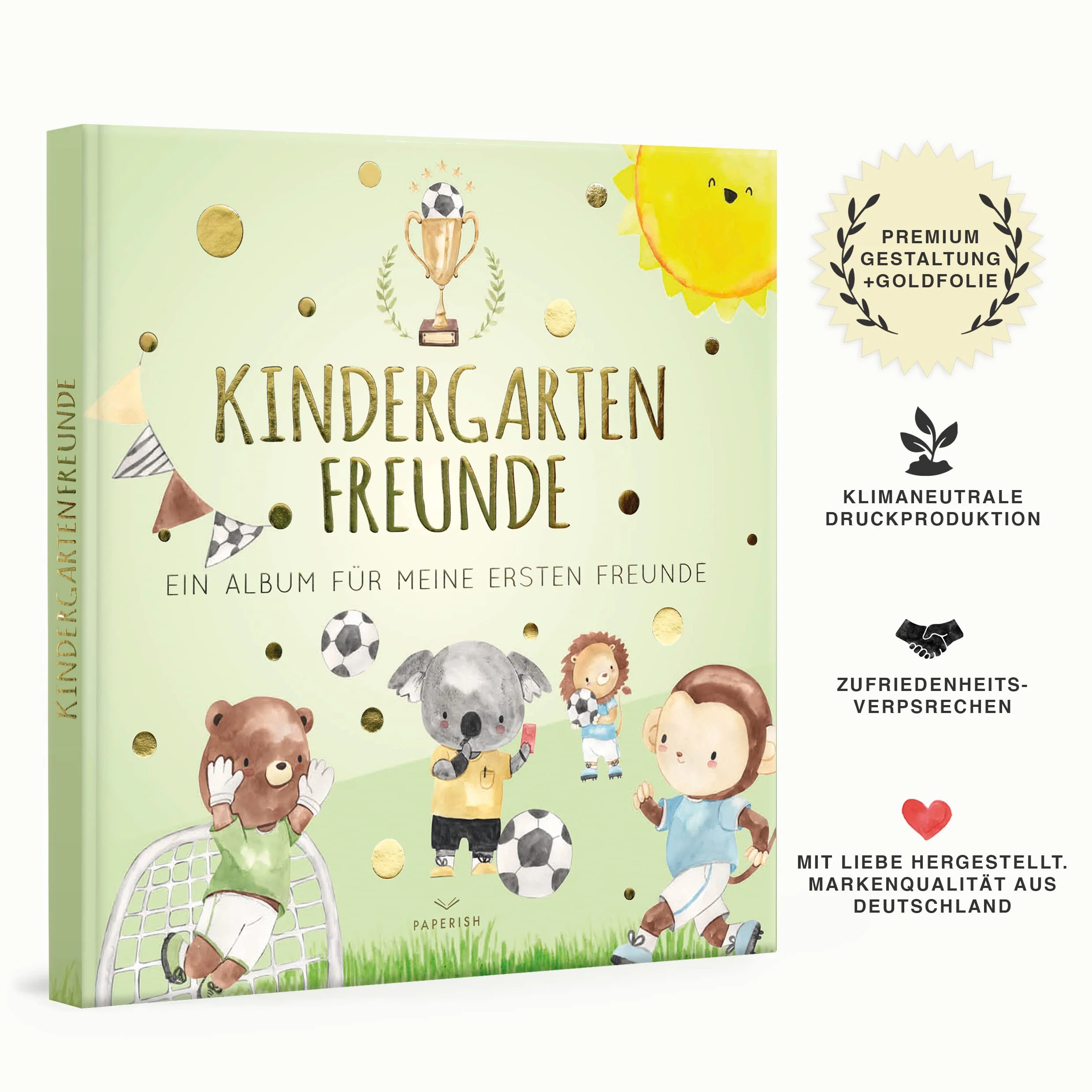 Kindergartenfreunde - Fußball: ein Album für meine ersten Freunde (Freundebuch Kindergarten 3 Jahre) PAPERISH® - Image 6