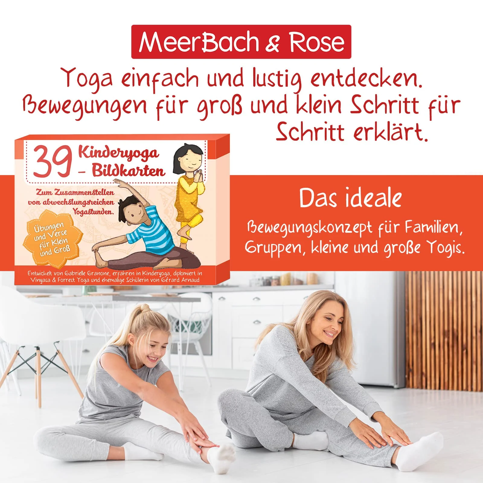 Kinderyoga Bildkarten, 39 Yogakarten mit Bildern und Reimen, Yoga Karten für Kinder, Yoga Übungen anschaulich erklärt - Image 6
