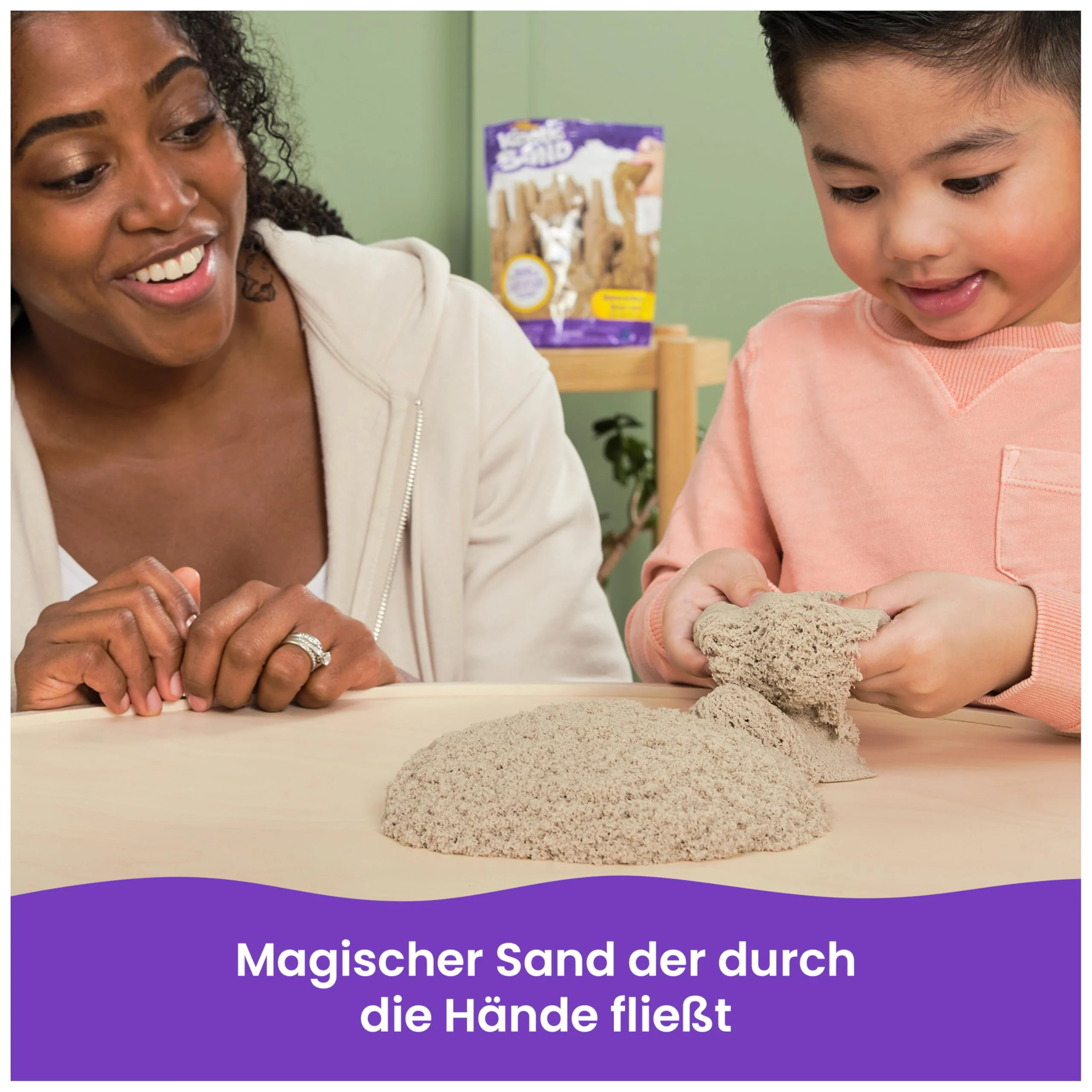 Kinetic Sand Beutel naturbraun, 907 g - magischer Spielsand aus Schweden, für entspanntes, kreatives Indoor-Sandspiel, für Kinder ab 3 Jahren - Image 6