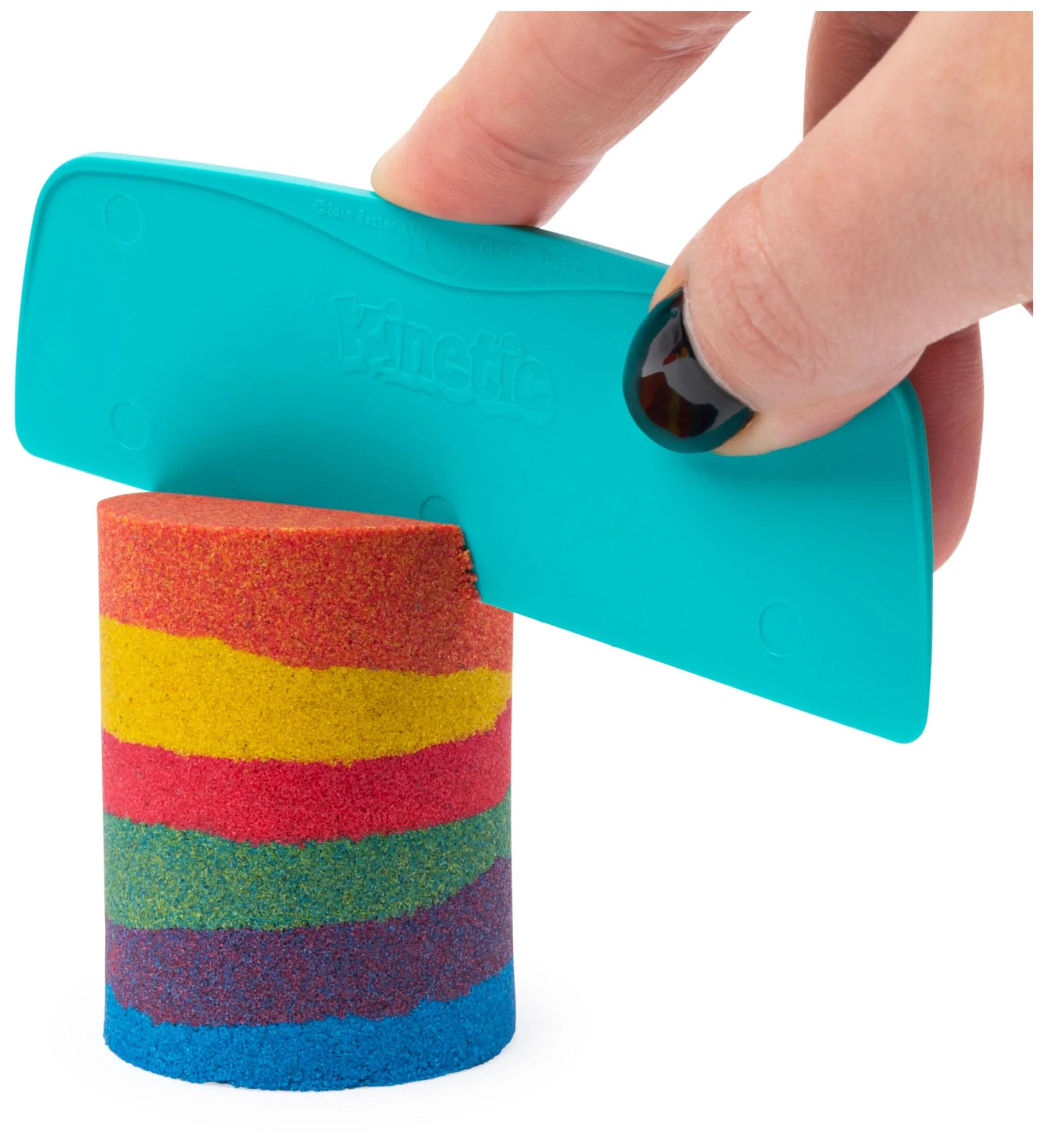 Kinetic Sand Regenbogen Mix Set - mit 383 g original magischem kinetischem Sand aus Schweden in 3 Farben und Förmchen, für kreatives, sauberes Indoor-Sandspiel, für Kinder ab 3 Jahren - Image 8