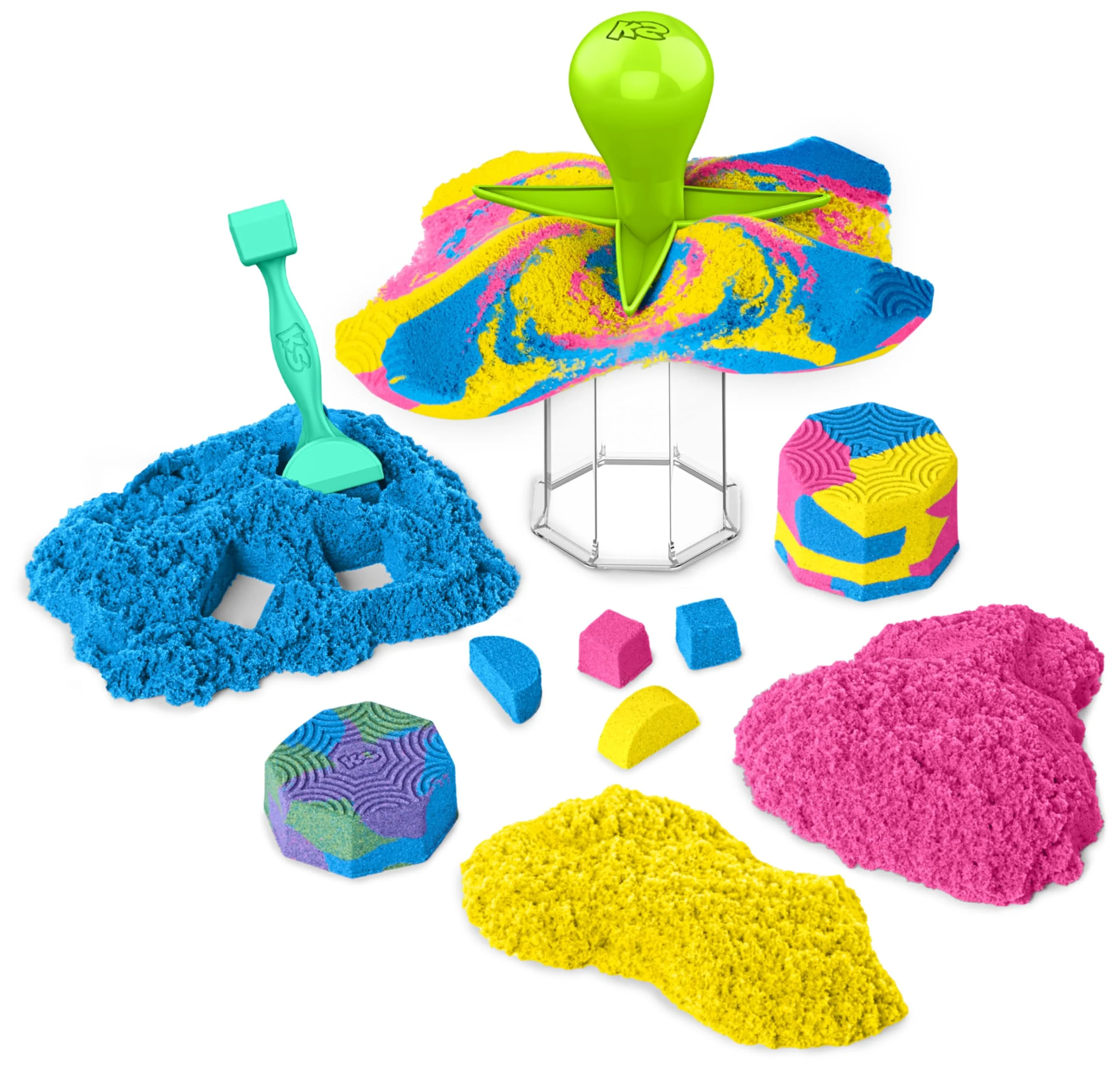 Kinetic Sand Squish N' Create Set - mit 382 g original magischem kinetischem Sand aus Schweden in drei Farben und 5 Werkzeugen für kreatives Indoor-Sandspiel, ab 3 Jahren - Image 9