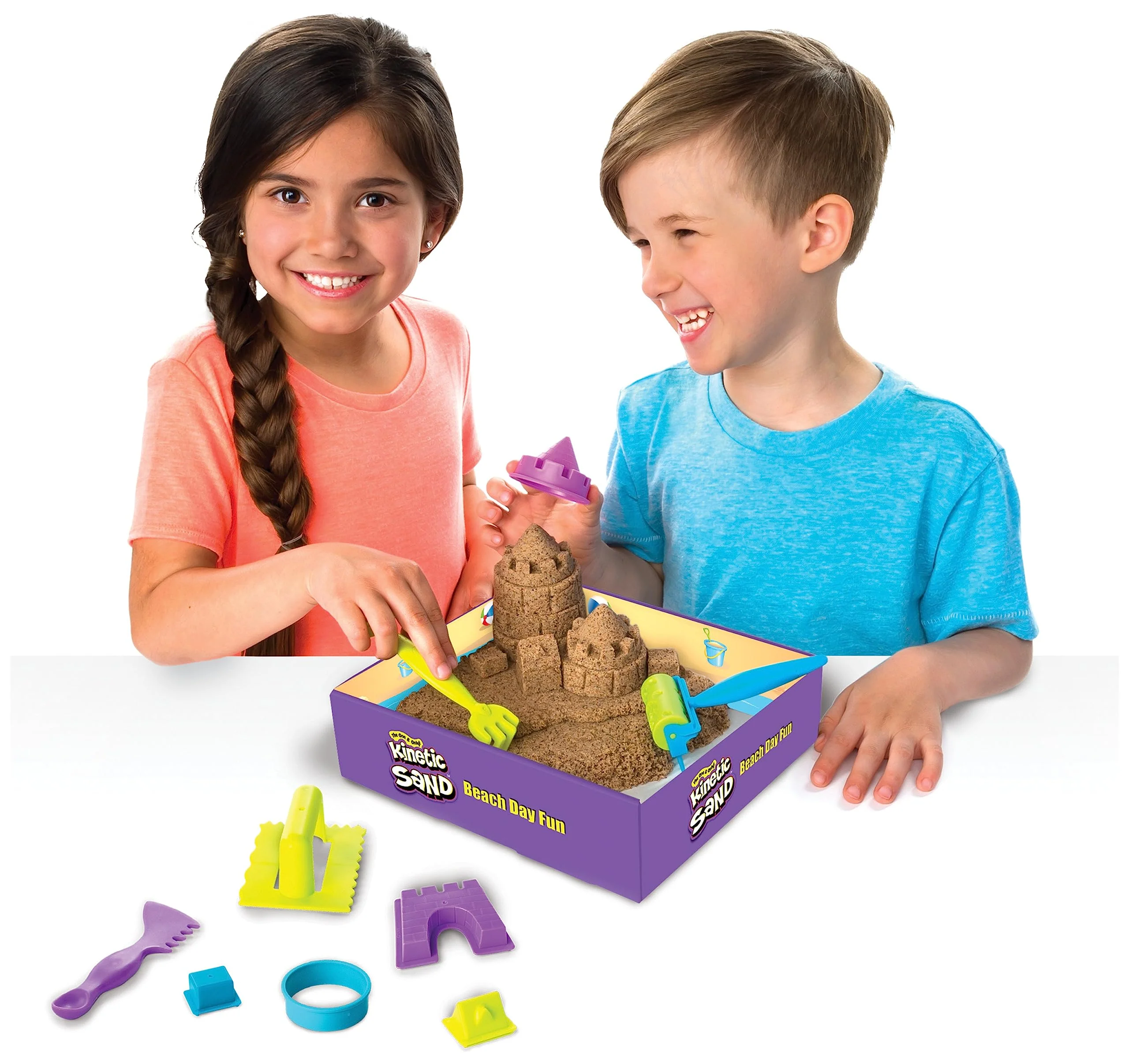 Kinetic Sand Strandspaß Set - mit 340 g magischem Sand aus Schweden und Zubehör für sauberes, kreatives Indoor-Sandspiel, für Kinder ab 3 Jahren - Image 7
