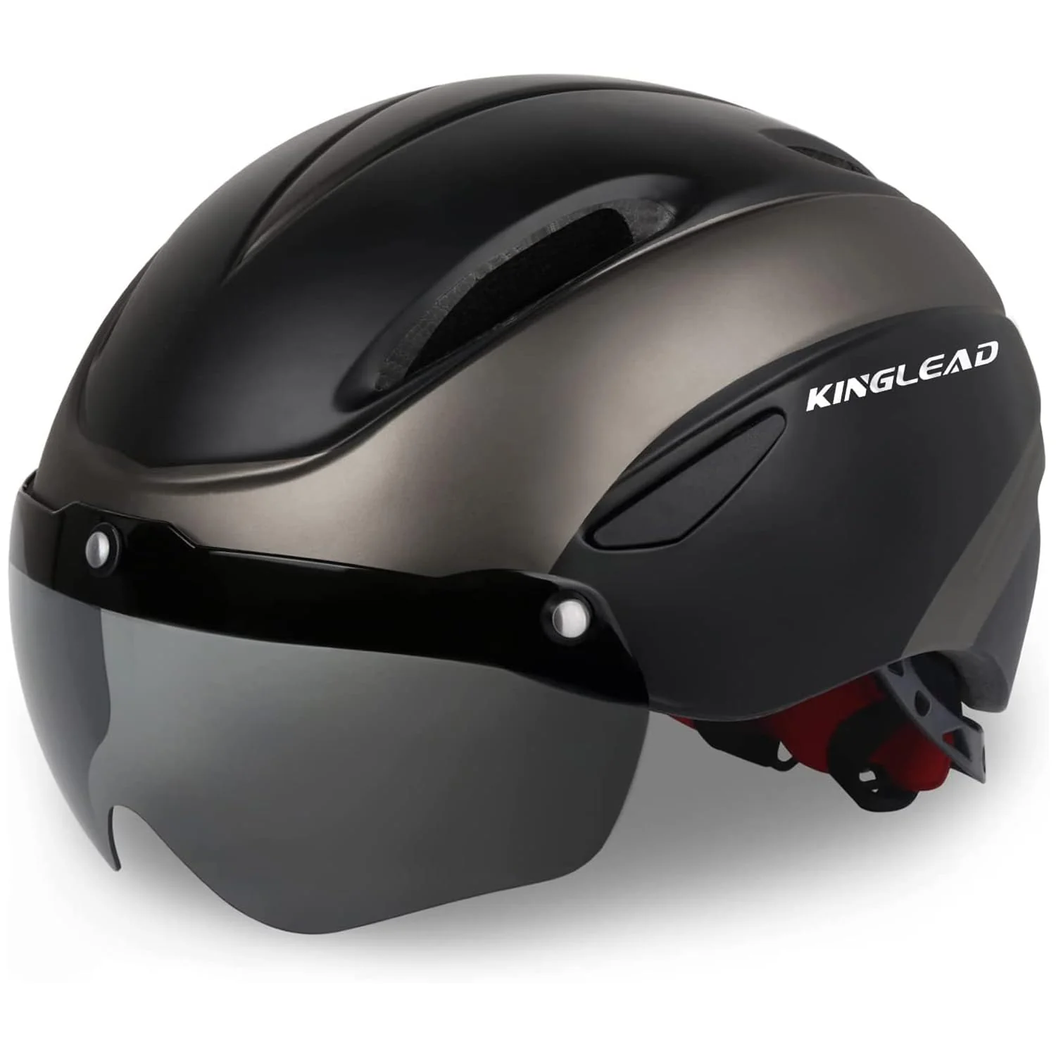 KINGLEAD Fahrradhelm,Fahrradhelm mit Magnetische Schutzbrille Fahrradhelme Einstellbarer Radhelm Rennradhelm für Erwachsenen Herren Damen Fahrradhelm MTB Mountainbike Helm - Image 4