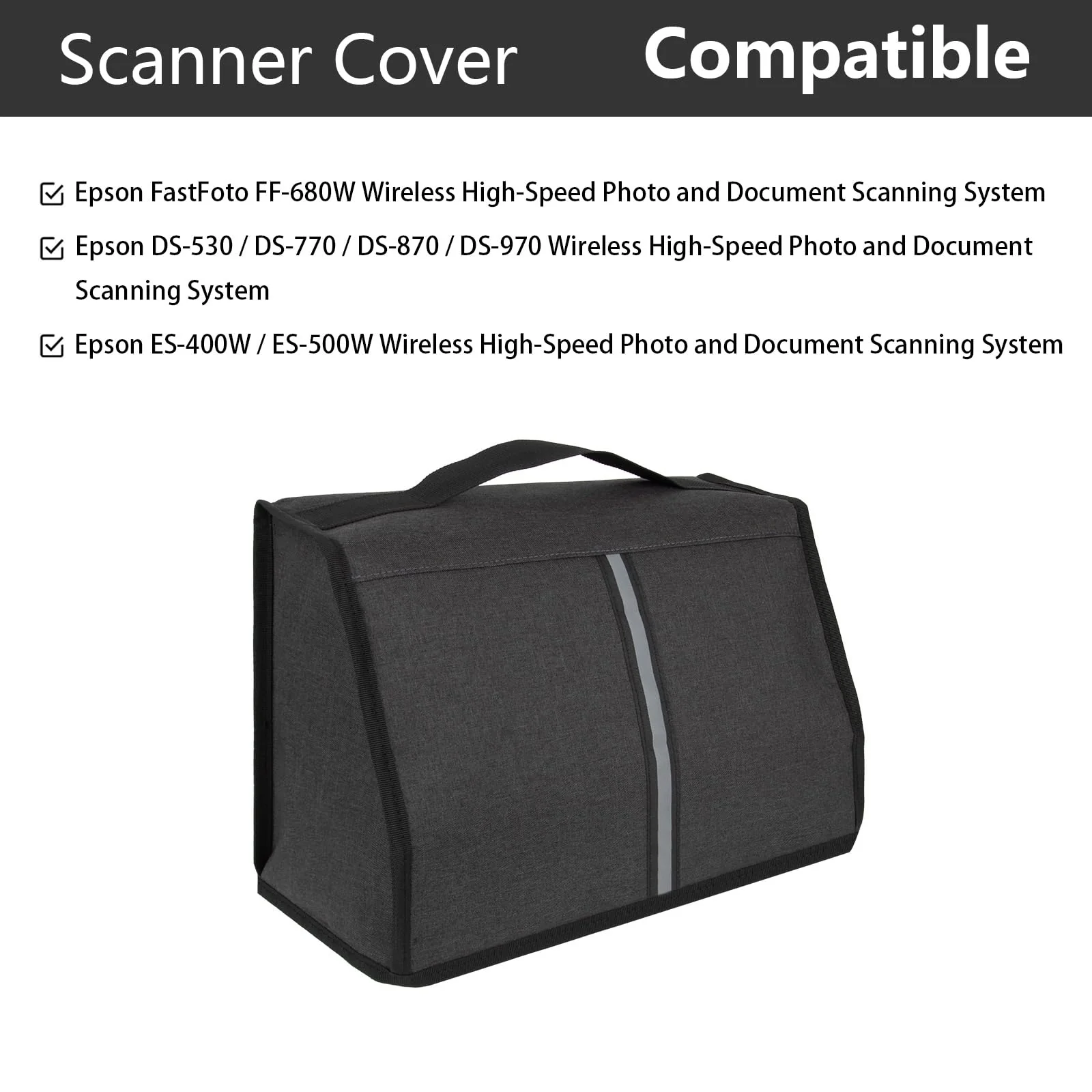 Kingshion Scanner-Staubschutz kompatibel mit Epson FastFoto FF-680W / DS-530 / DS-770 / DS-870 / DS-970 / ES-400W / ES-500W Scanner-Schutz Wireless High-Speed Foto- und Dokumentenscansystem - Image 4