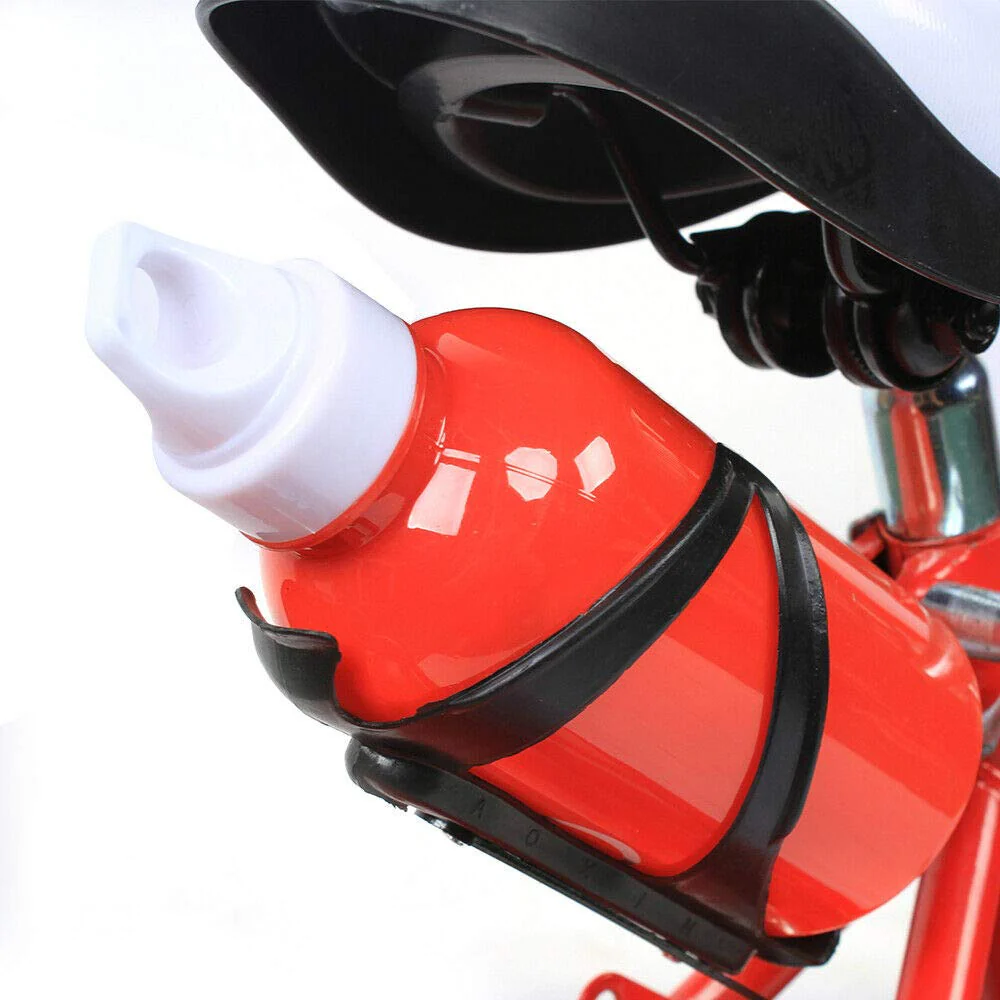 KinHall 12 Zoll Kinderfahrrad mit Hilfsrad, Anfängerfahrrad, Kinderrad für Stoßdämpfer-Fahrräder, geeignet Kinder Jungen und Mädchen, Verstellbarer Sitz (Rot) - Image 3