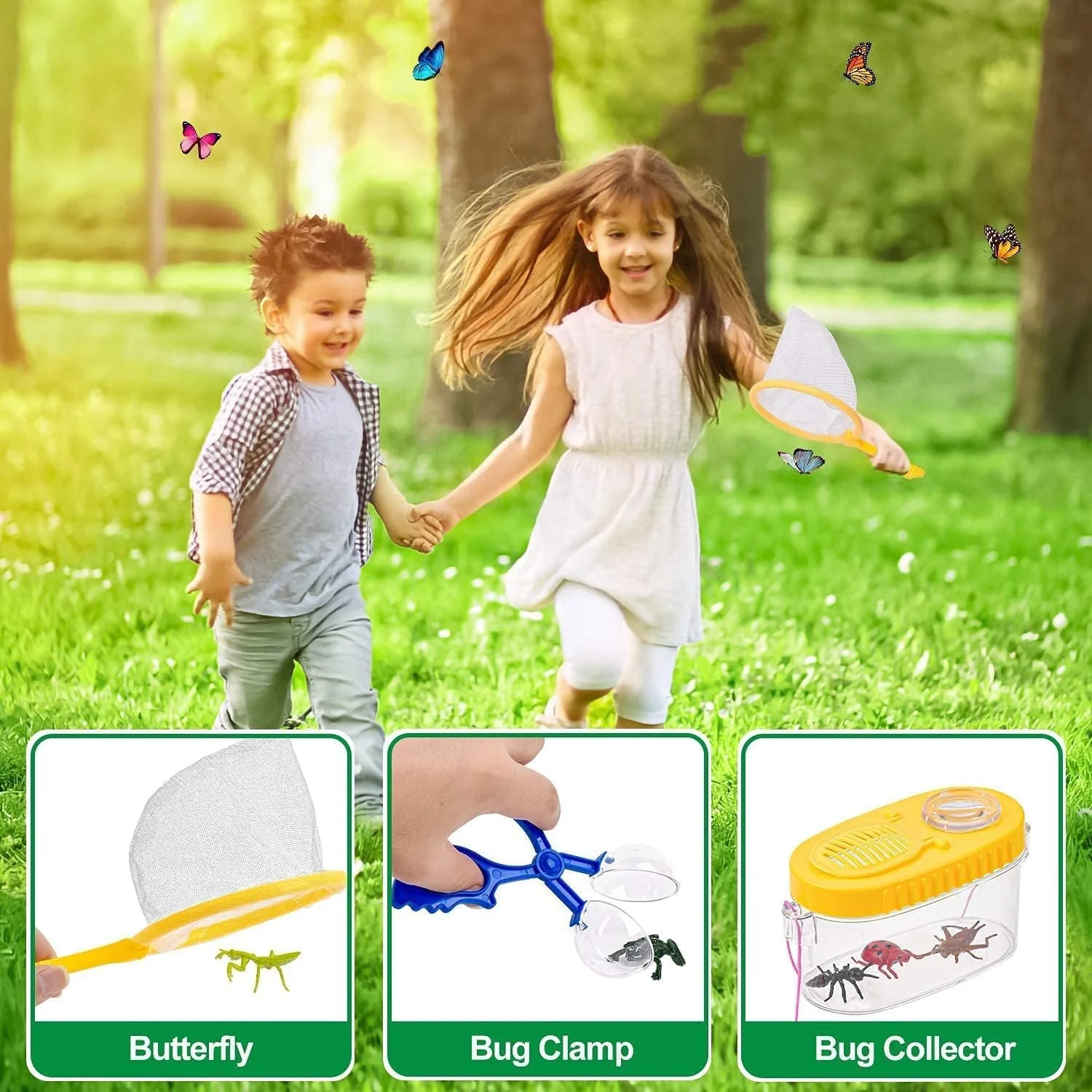 Kizplays® Forscherset für Kinder, Fernglas für Kids 22-teiliges Entdecker Set mit Insektenfänger, Kompass, Becherlupen, Mikroskop Camping, Abenteuer Geschenk Outdoor Spielzeug ab 3 4 5 6 7 8 9 Jahre - Image 4