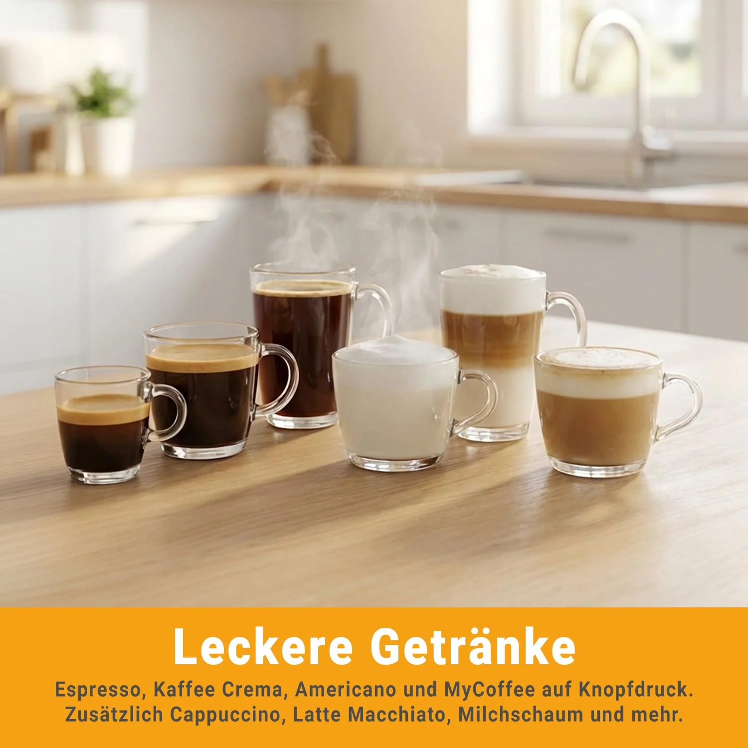 KKT KOLBE Kaffeevollautomat mit Milchschaumdüse, ColdBrew und Zubehör, 2 Tassen Funktion, 15 Bar, 7-stufiges Mahlwerk, Touchscreen, Automatische Reinigung, 4 Getränke, Schwarz Silber, Barista Pure - Image 4
