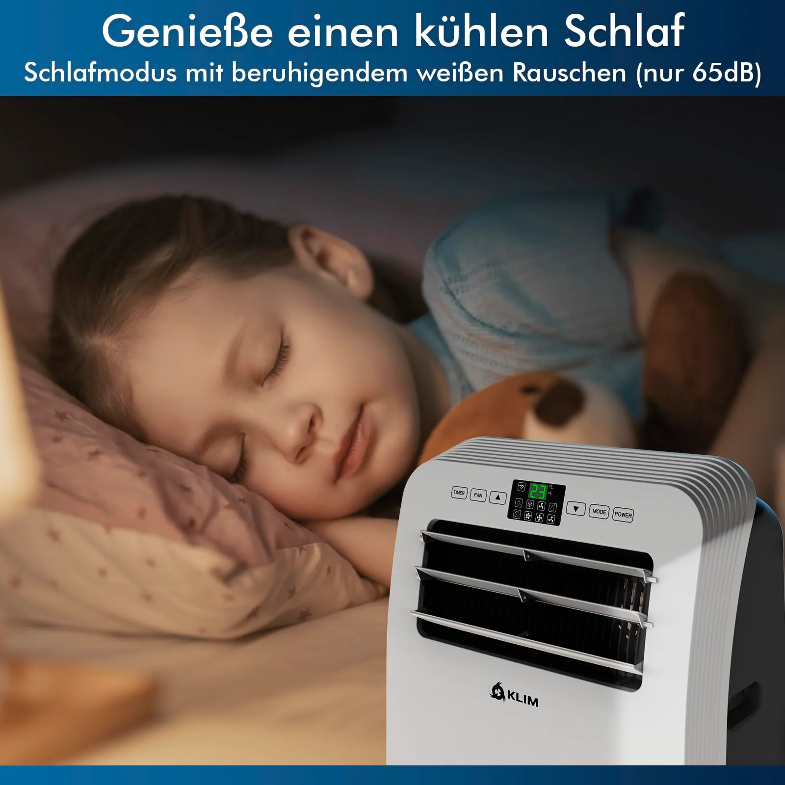 KLIM AC12000 | Leistungsstarke und Leise Mobile Klimaanlage mit 12.000 BTU + NEU 2024 + mit Integrierter Entfeuchtungsfunktion, Ventilator und Kühlmodus + Fernbedienung + 5 JAHRE SCHUTZ - Image 5