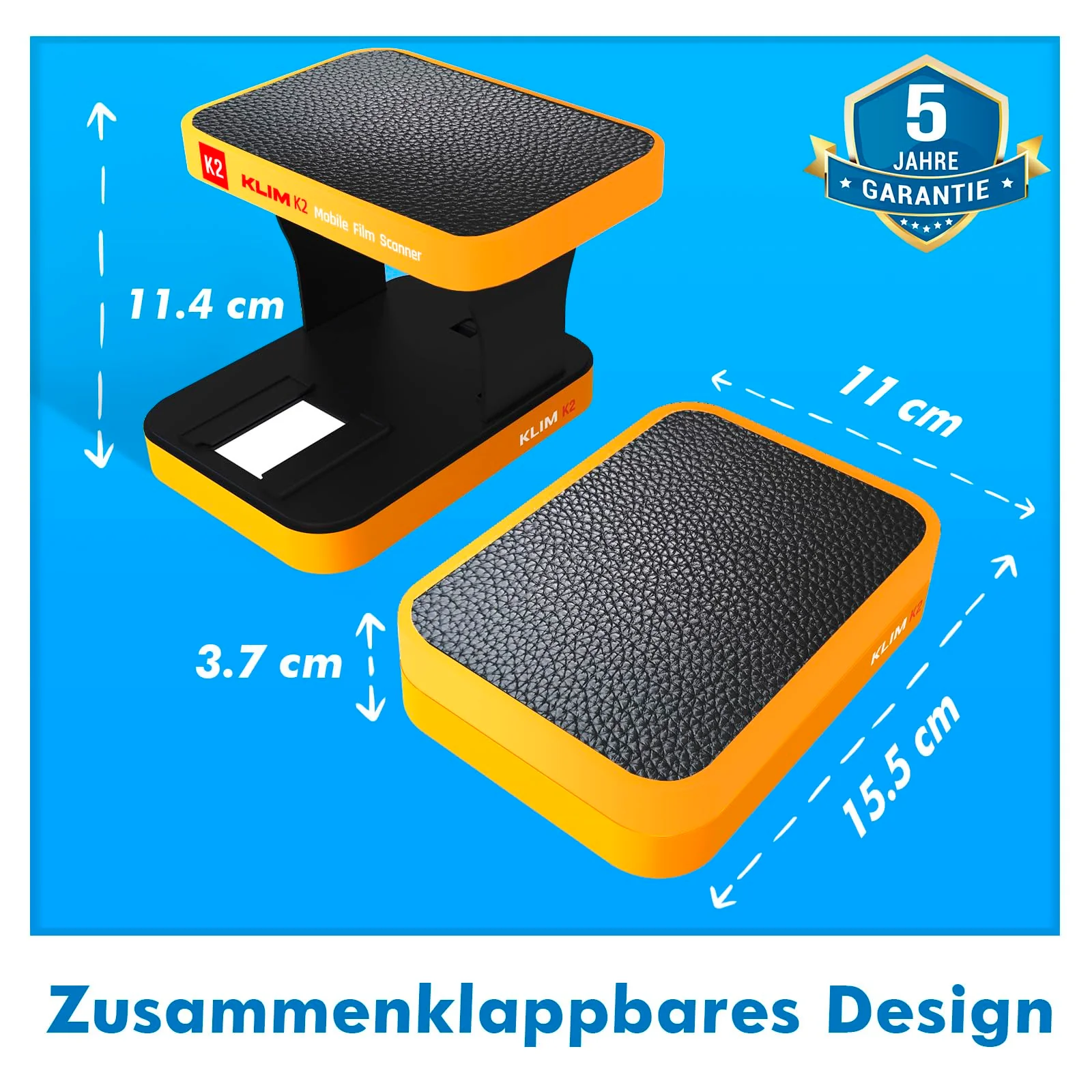 KLIM K2 Mobile Film Scanner 35mm + NEU + Positiv- & Negativ- Dia Scanner + Fotoscanner zum digitalisieren + Diascanner + Deine eigene Entwicklungsstation zu Hause + Dias selbst digitalisieren - Image 5