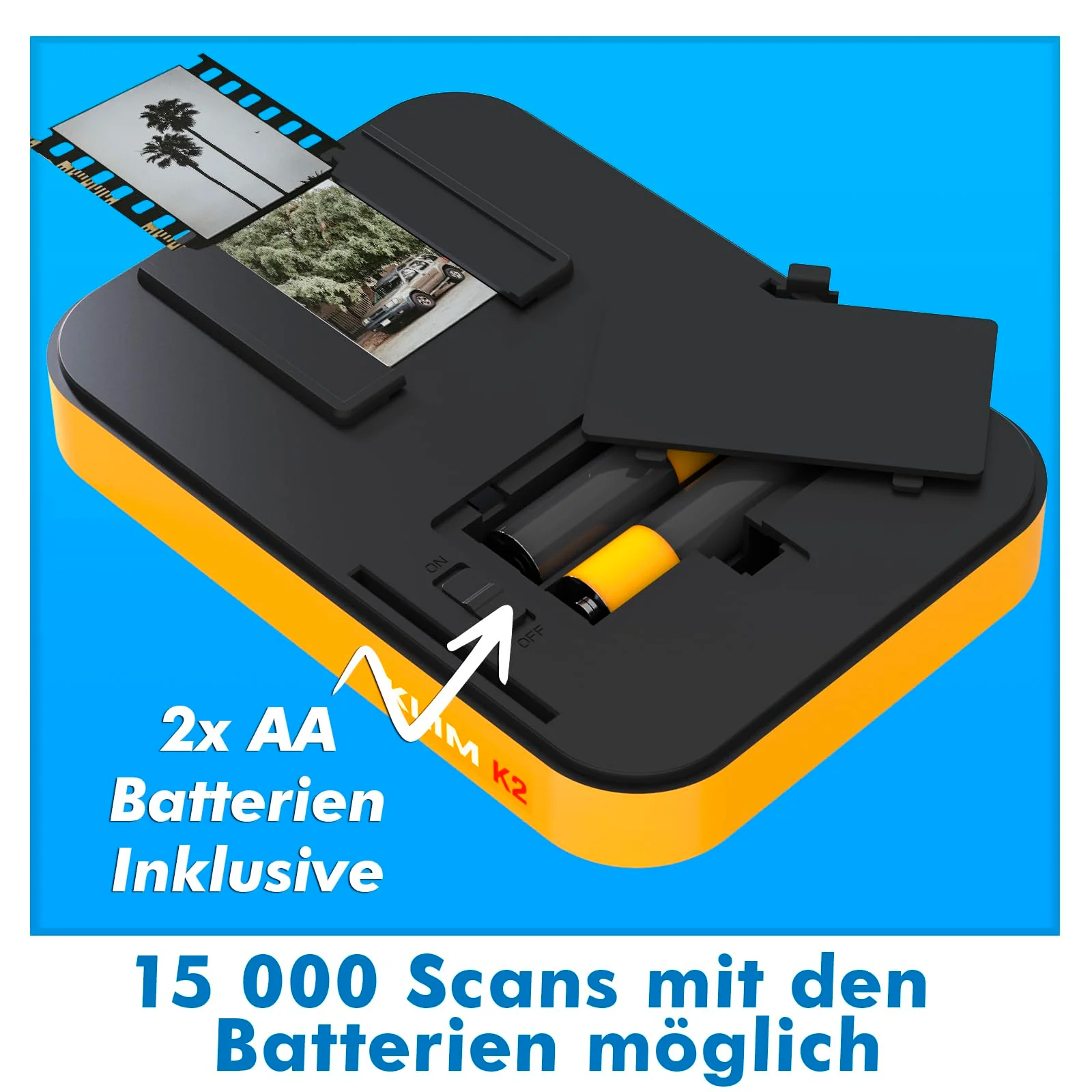 KLIM K2 Mobile Film Scanner 35mm + NEU + Positiv- & Negativ- Dia Scanner + Fotoscanner zum digitalisieren + Diascanner + Deine eigene Entwicklungsstation zu Hause + Dias selbst digitalisieren - Image 4