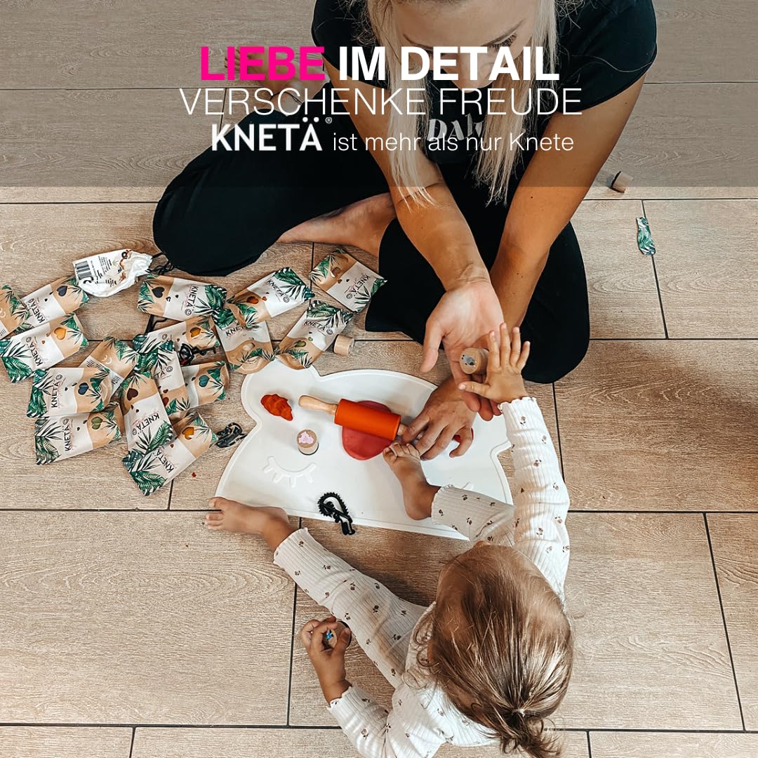 KNETÄ Vegane Spielknete (8X 50g Bag Sets) I Knete für Kinder ab 1 Jahr I Ungiftig I Knete Kleinkinder I Knet Set … - Image 3