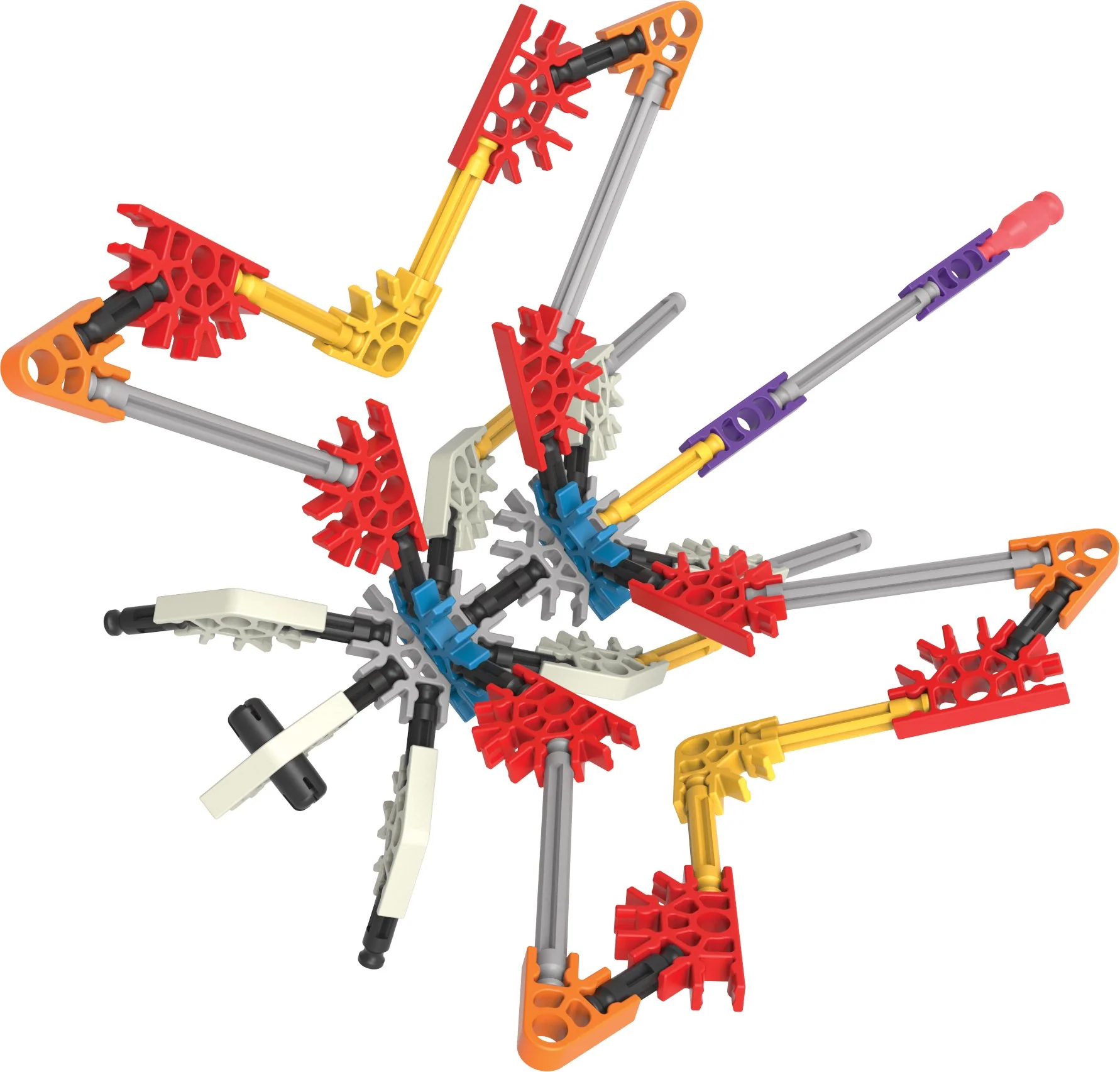 K'Nex Basic Fun Fantasie-Kreationsbereich 50 Modelle Baukasten, 417-teiliges Lernset, Technikspielzeug für Kinder, Konstruktionsspielzeug ab 5 Jahren, inkl. Aufbewahrungsbox - Image 2