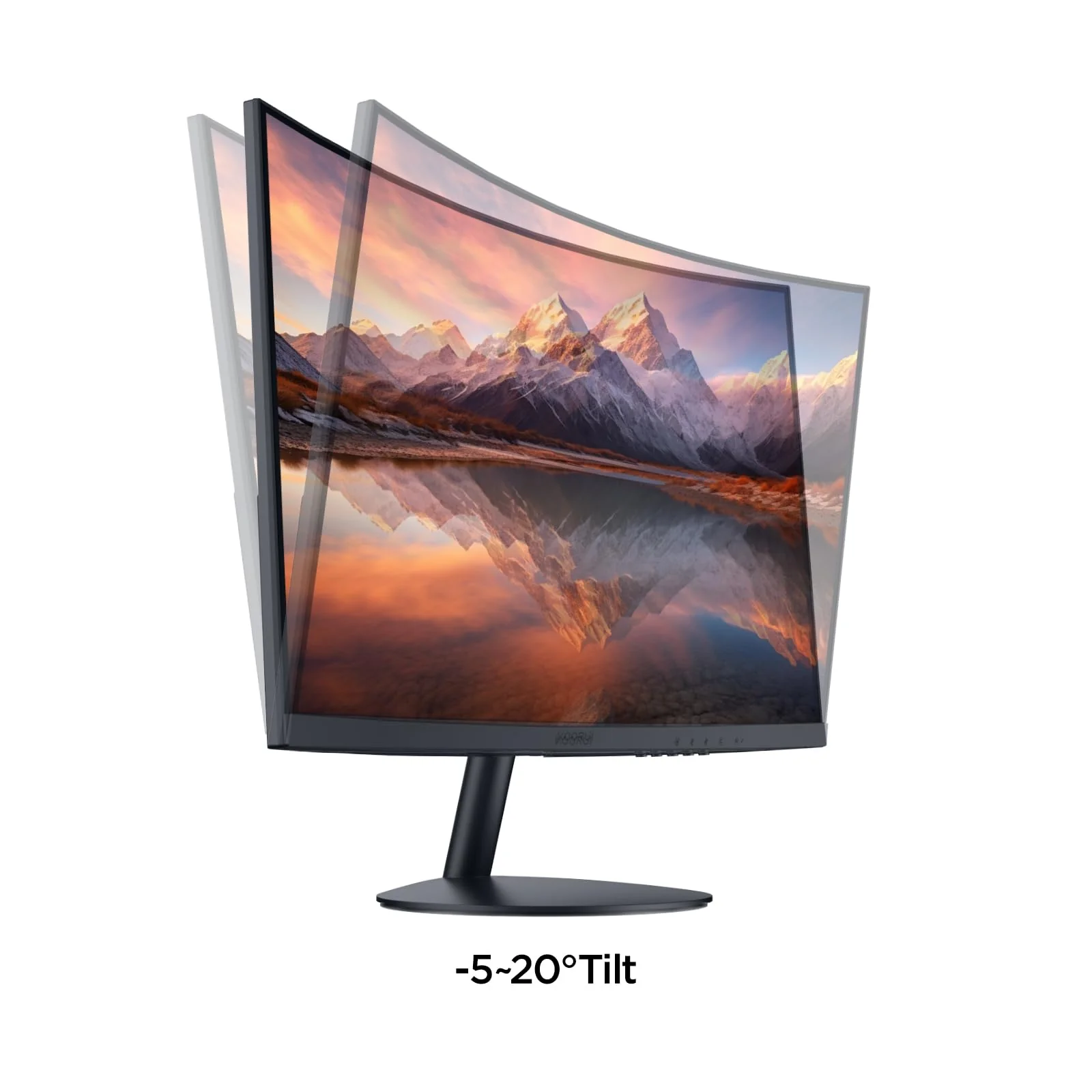 KOORUI Curved Monitor - 27 Zoll FHD Curved Computer Monitor, VA-Panel, 75Hz, Krümmung 1800R, Neigungsverstellung, Augenpflege, HDMI, VGA Gaming Monitor, Schwarz - Image 10