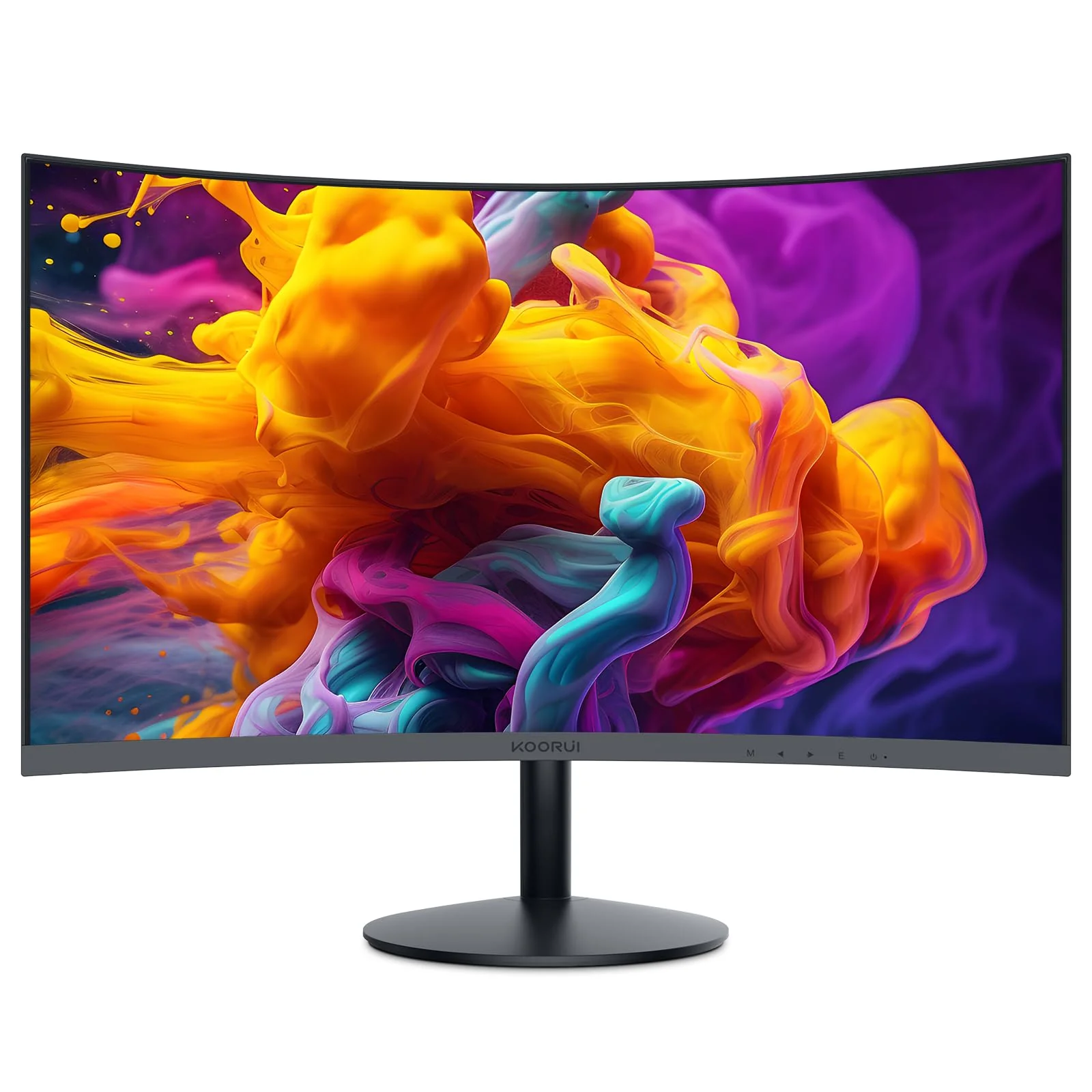 KOORUI Curved Monitor - 27 Zoll FHD Curved Computer Monitor, VA-Panel, 75Hz, Krümmung 1800R, Neigungsverstellung, Augenpflege, HDMI, VGA Gaming Monitor, Schwarz - Image 6