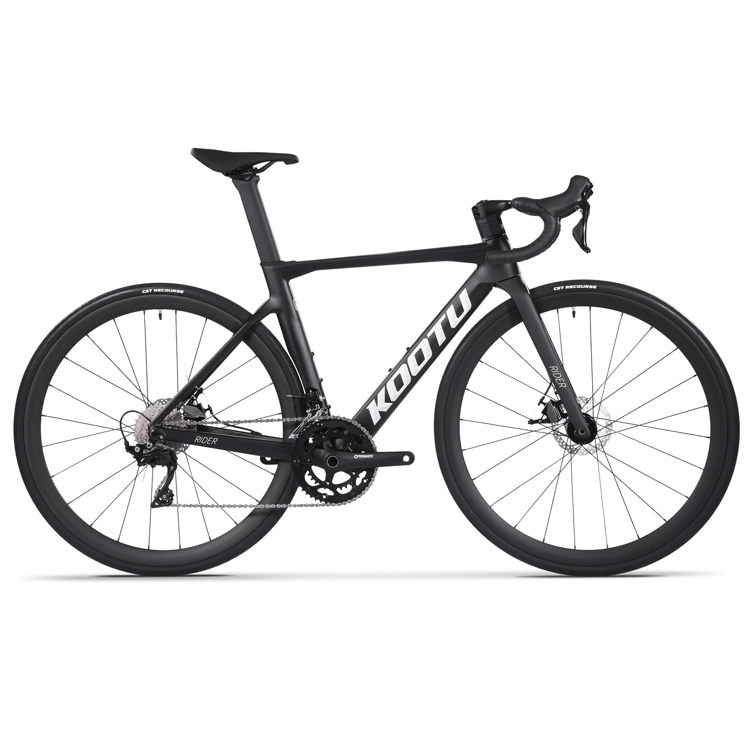 KOOTU Carbon Rennrad, T800 Leichtes Carbonfaser-Rahmen-Rennrad mit 105 R7000 22-Gang-Gruppenschaltung und mechanischer Scheibenbremse für Erwachsene. - Image 8