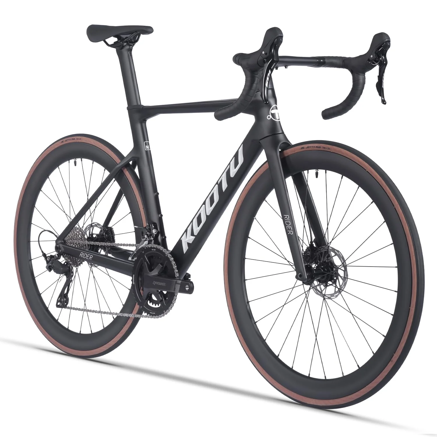 KOOTU Carbon-Rennrad, Vollcarbon-Scheibenbremse Leichtbau-Rennrad mit R7120 24-Gang-Gruppenschaltung und hydraulischer Scheibenbremse für Erwachsene（Black，54cm） - Image 12