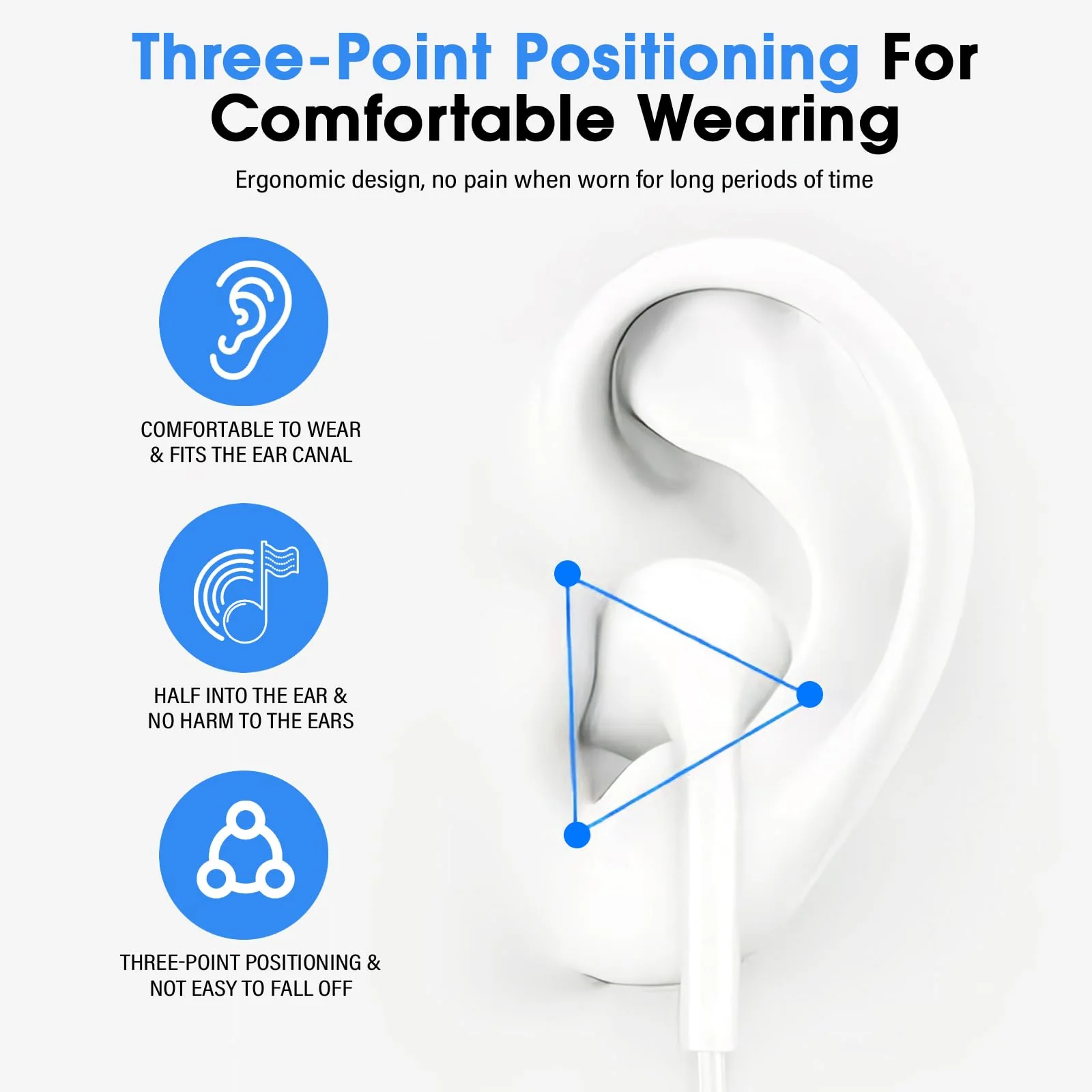 Kopfhörer mit Kabel USB C In Ear Kopfhörer Kopfhörer mit Mikrofon USBC Ohrhörer Typ C Kompatibel mit iPhone 15/15 Plus/15 Pro/15 Pro Max/16/16 Pro/iPad Pro/Air/Samsung Galaxy S24 S23 S22 S21 - Weiß - Image 5