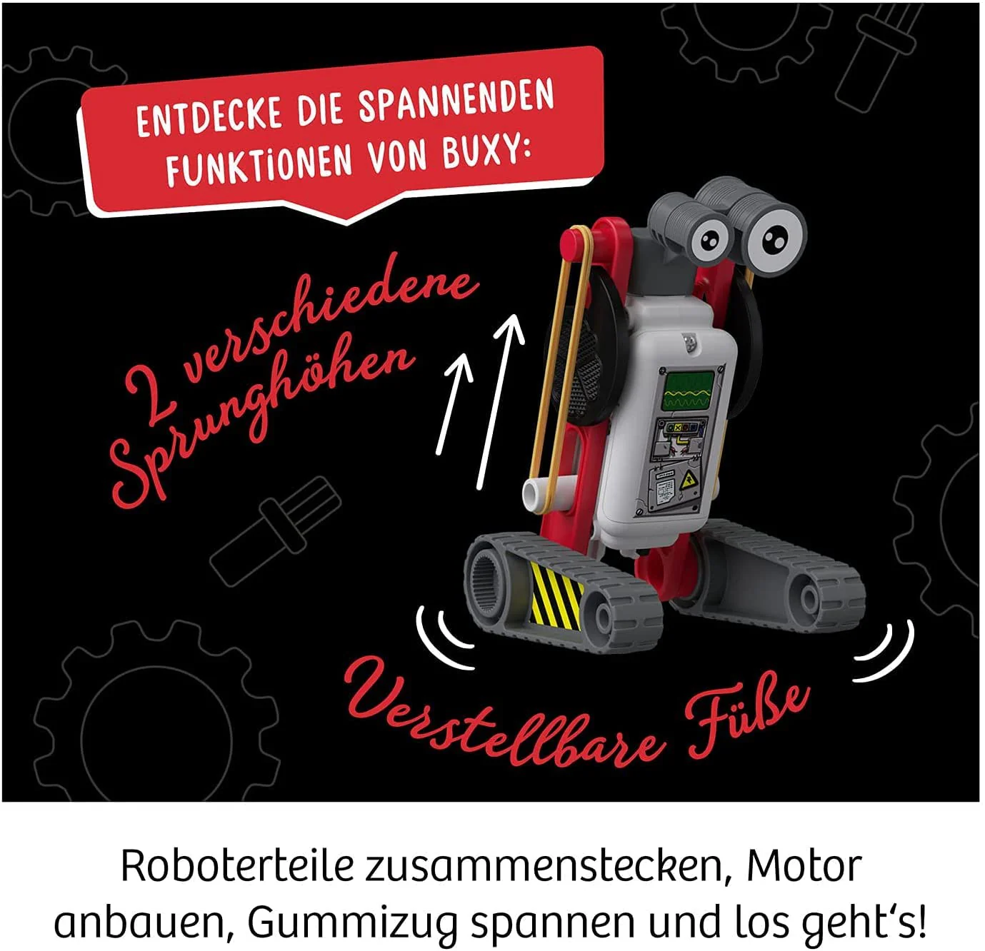 Kosmos 601867 ReBotz - Buxy der Jumping-Bot, Mini-Roboter zum Bauen, Spielen und Sammeln für eine Robo-Gang, Roboter-Spielzeug, Experimentier-Set für Kinder ab 8-12 Jahre - Image 4
